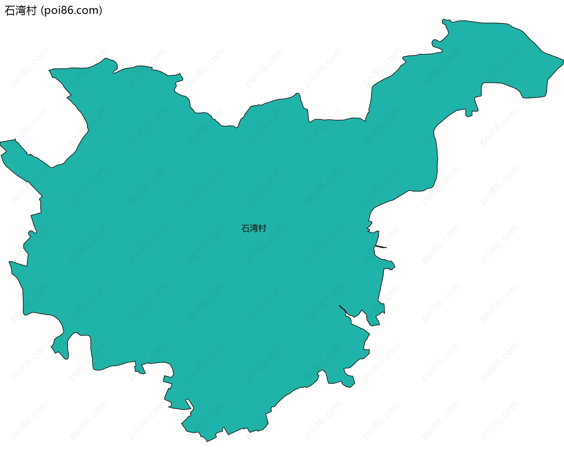 石湾村边界地图