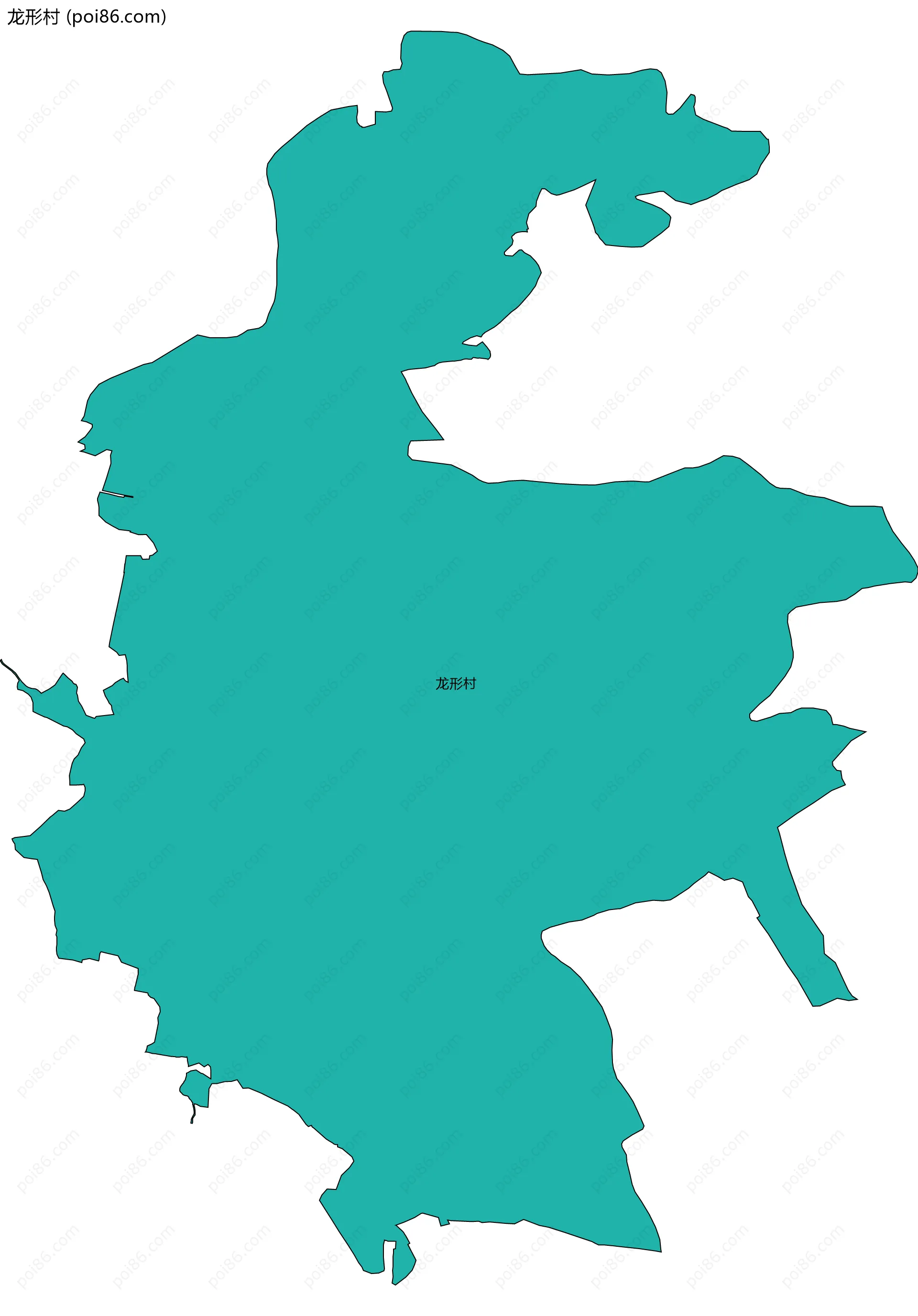 龙形村边界地图