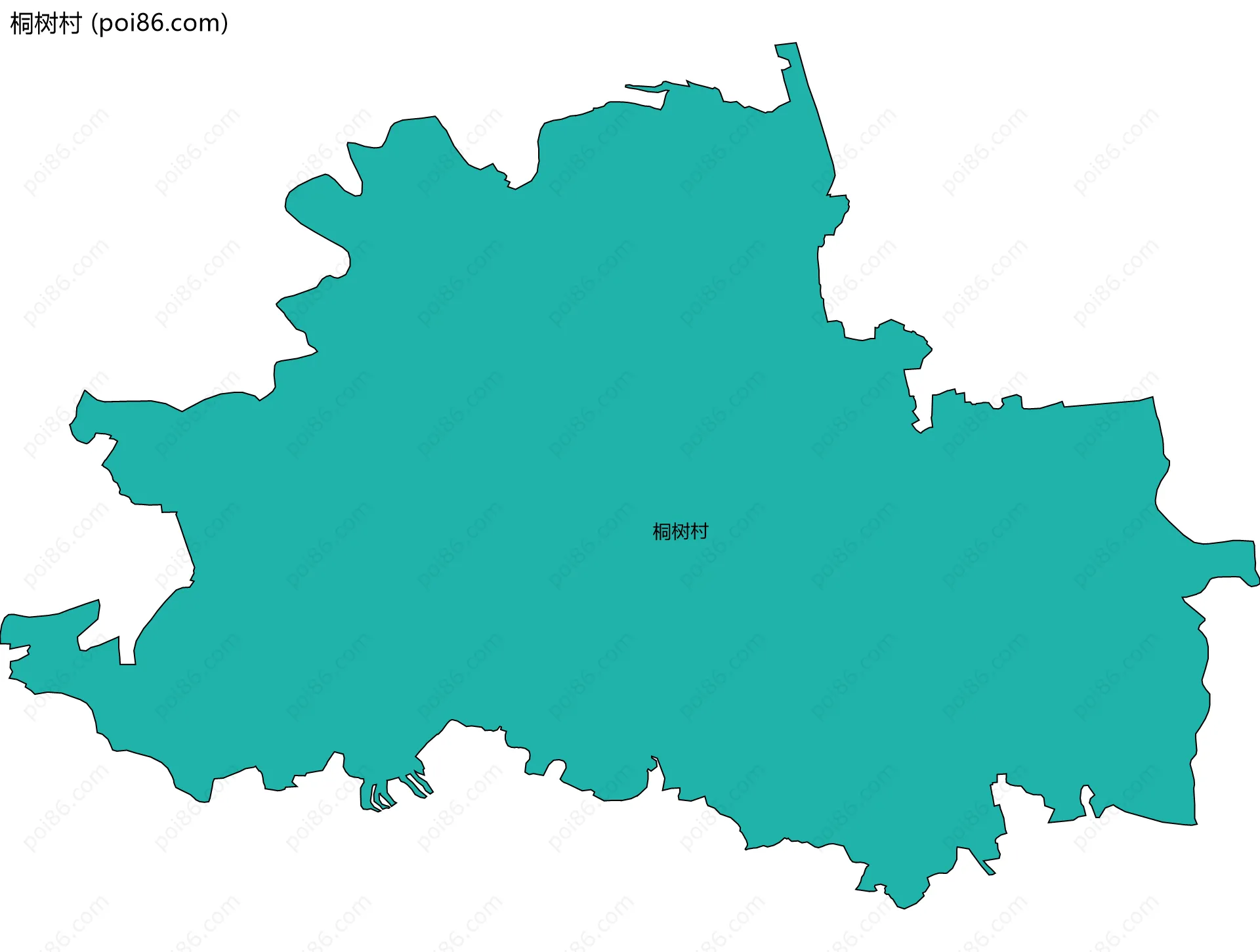 桐树村边界地图