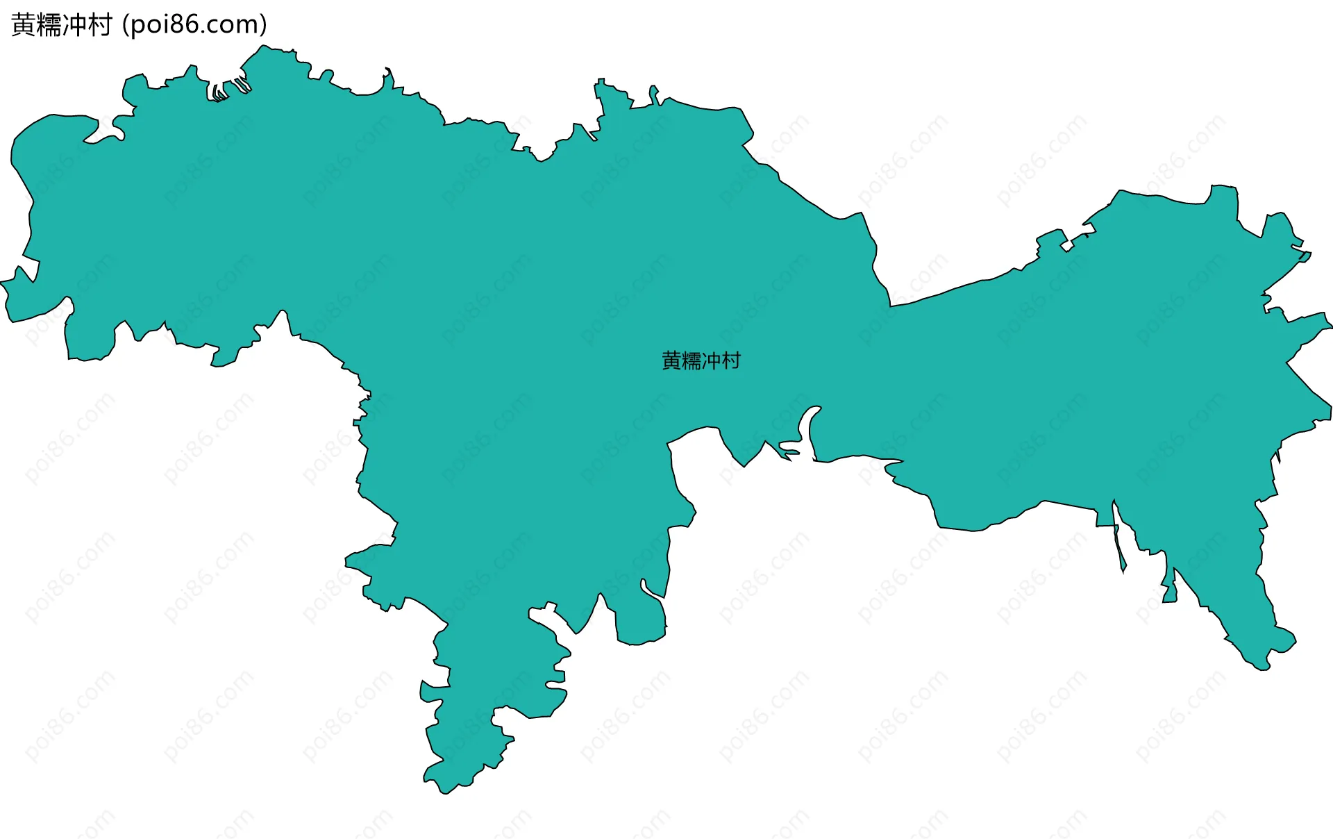 黄糯冲村边界地图