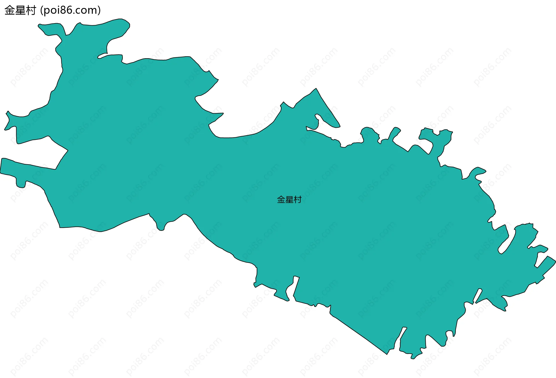 金星村边界地图