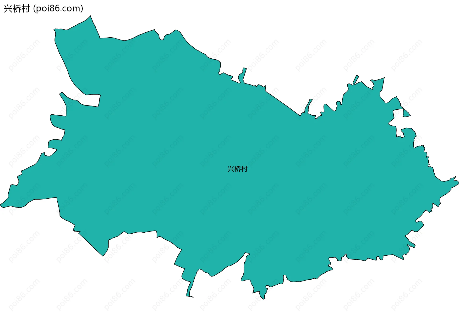 兴桥村边界地图