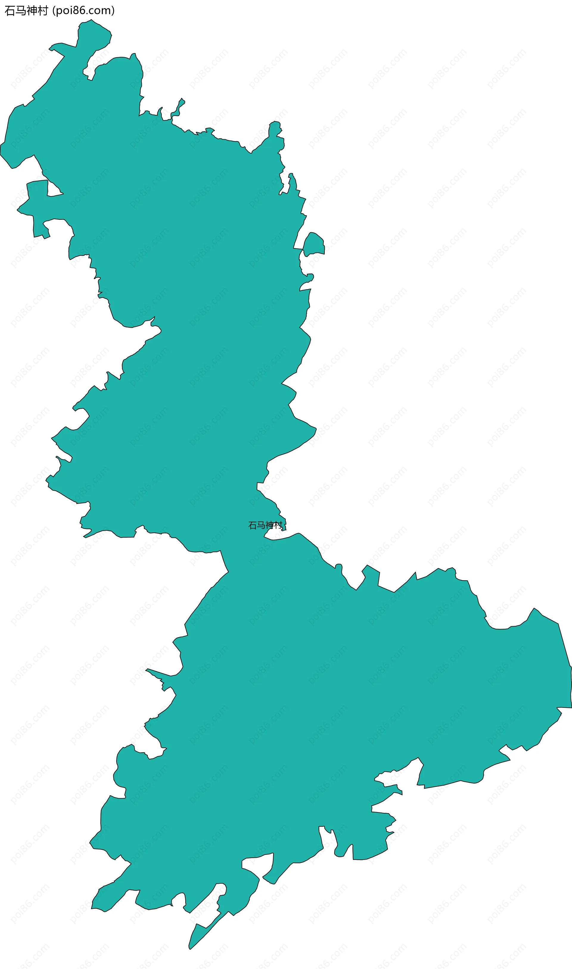 石马神村边界地图