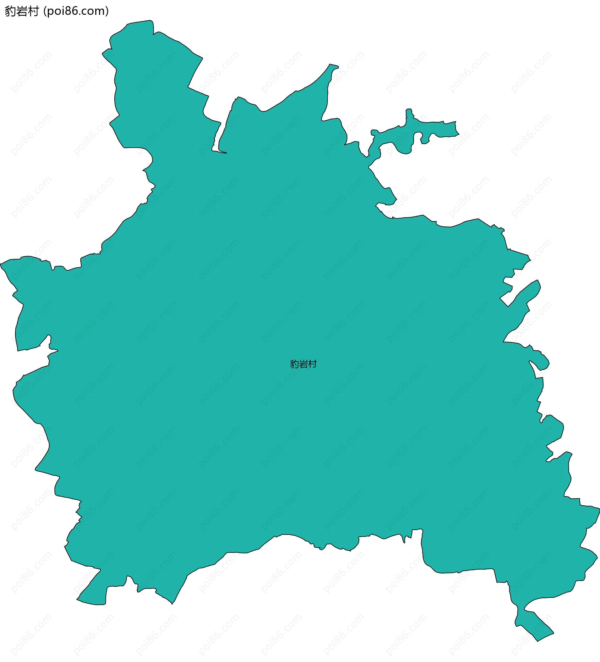 豹岩村边界地图