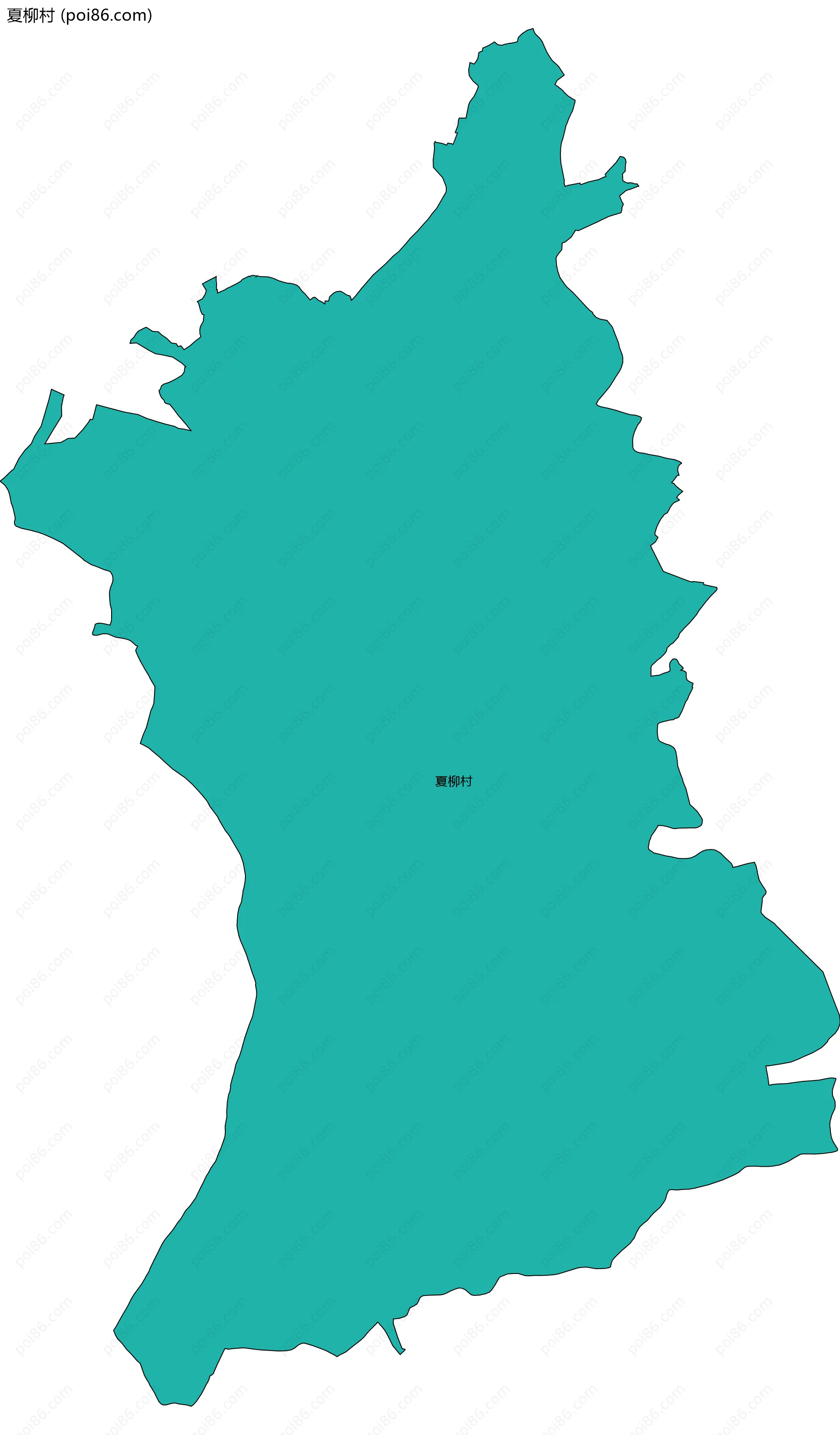 夏柳村边界地图