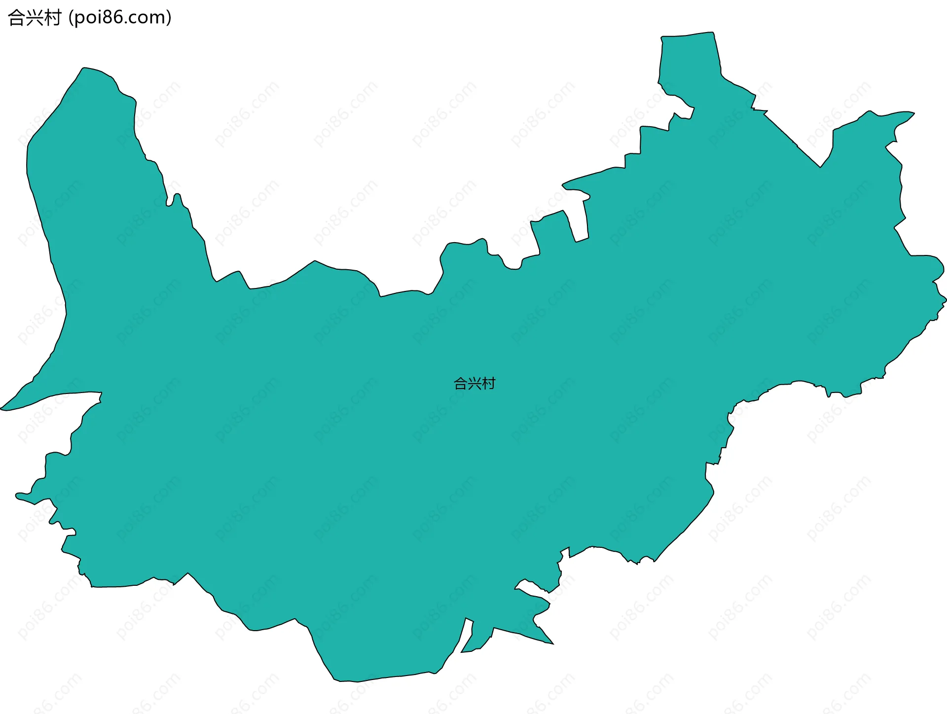 合兴村边界地图