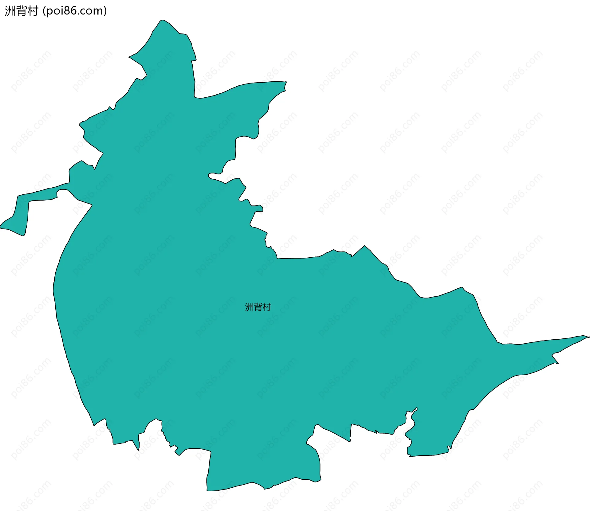 洲背村边界地图