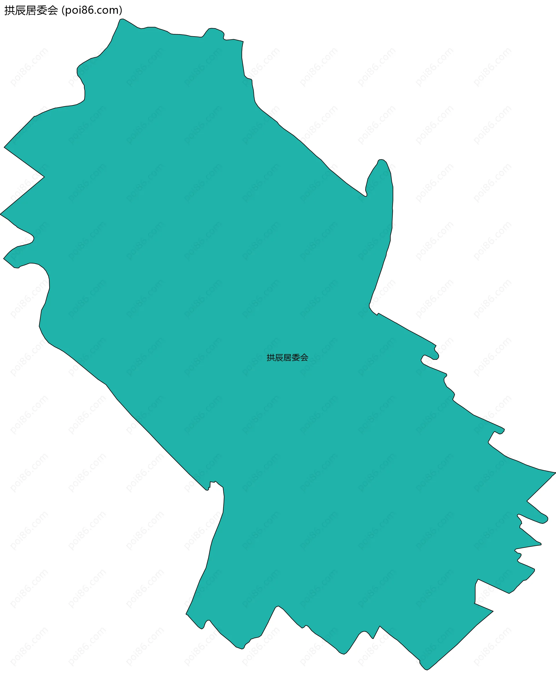 拱辰居委会边界地图