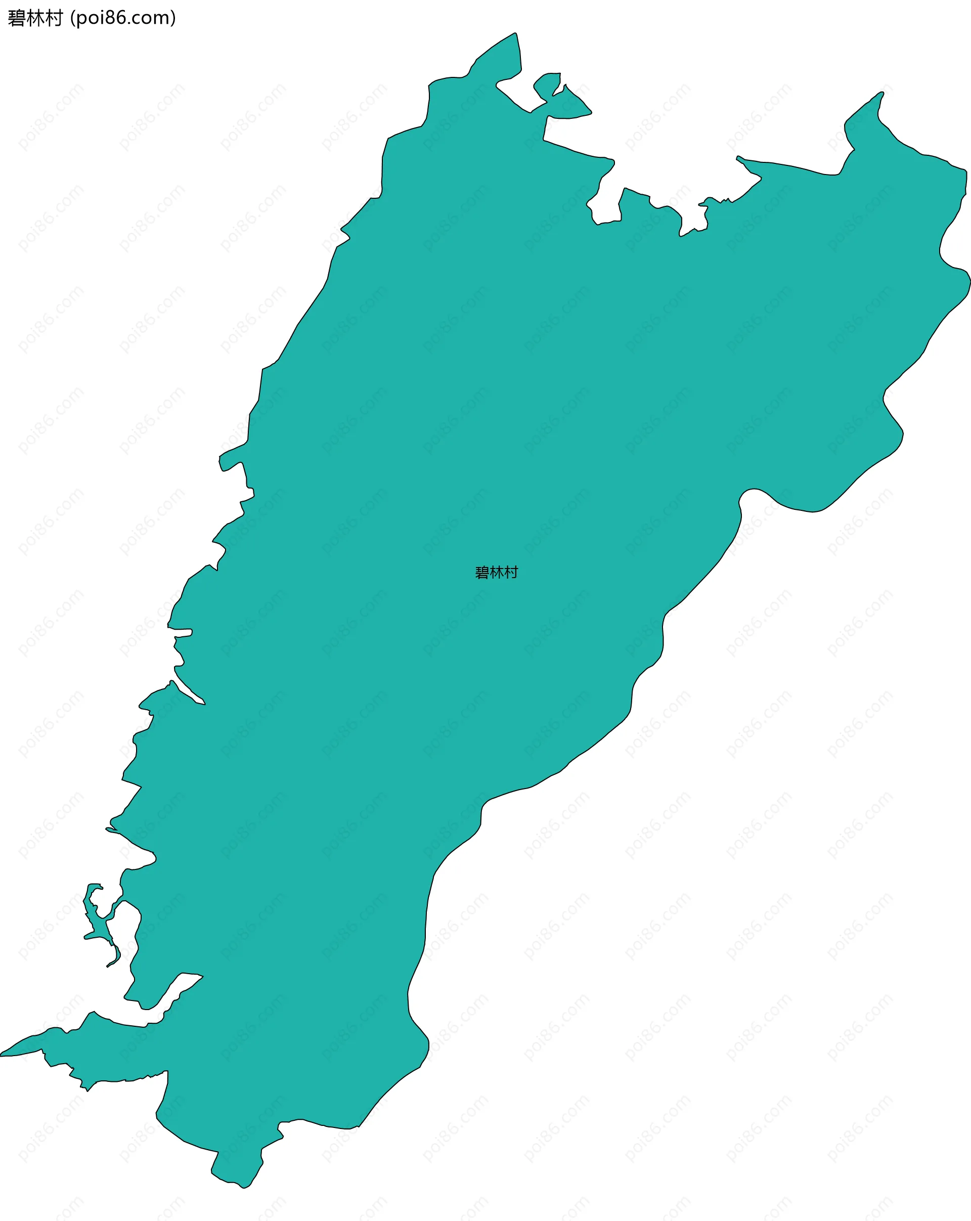 碧林村边界地图