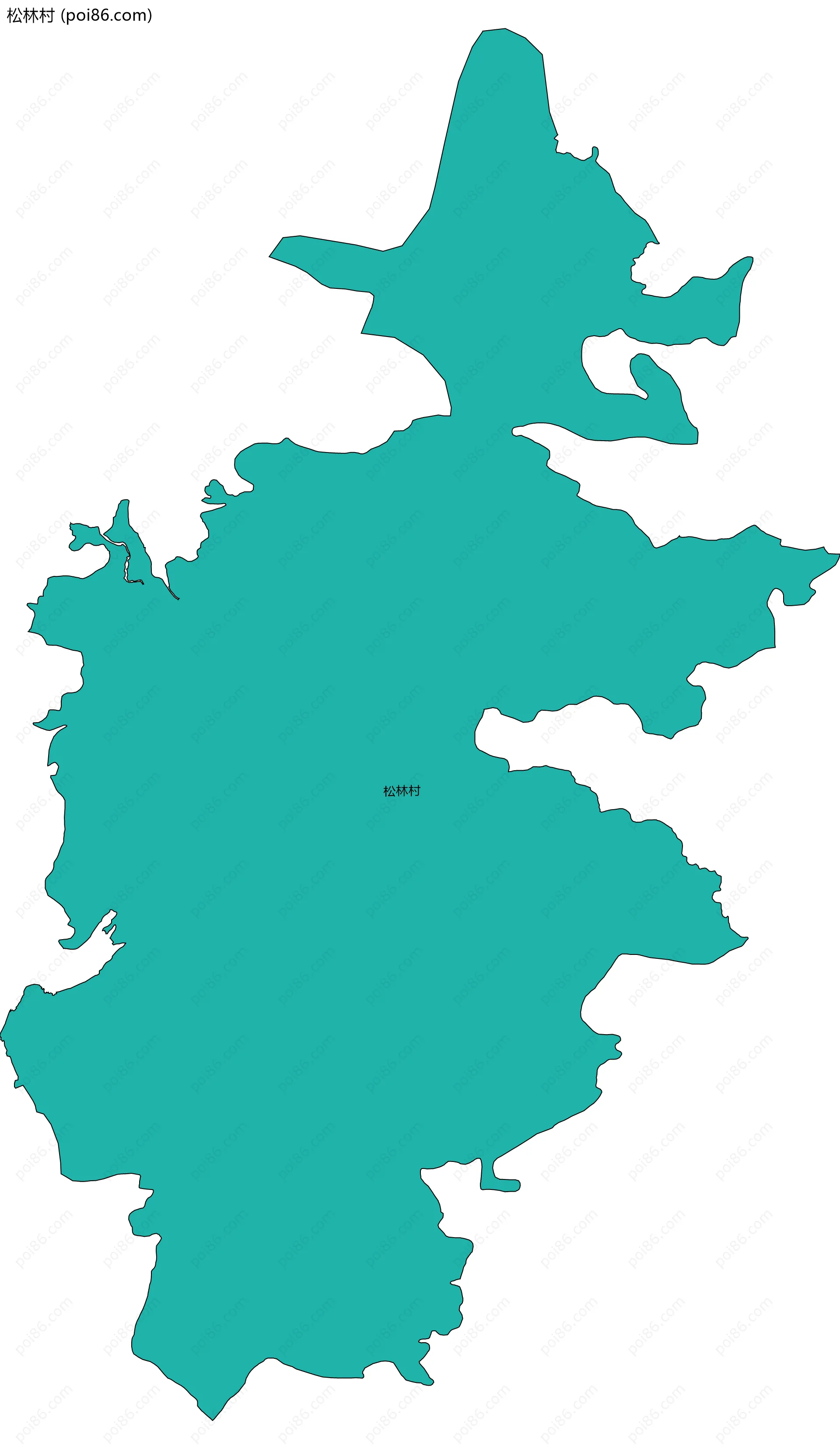 松林村边界地图