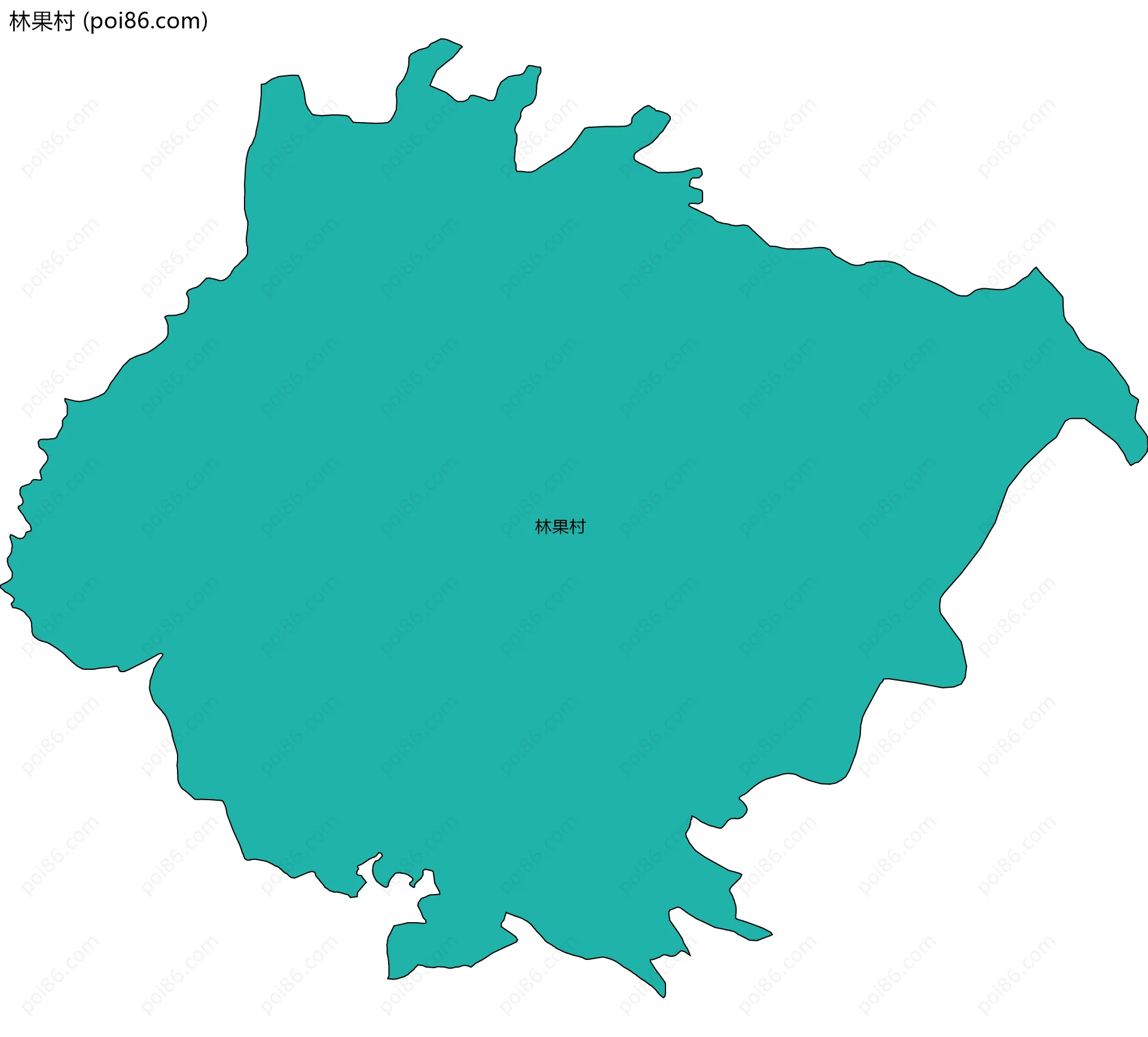 林果村边界地图
