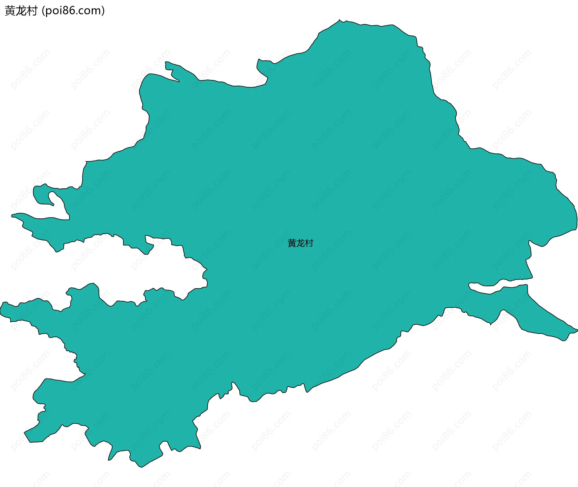 黄龙村边界地图