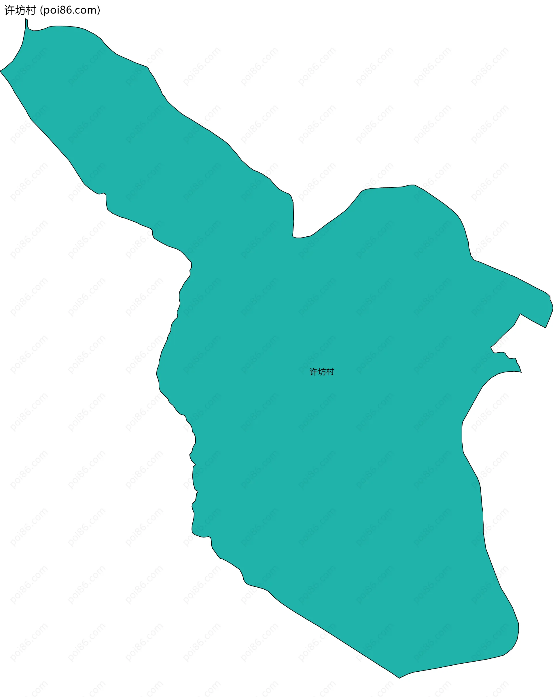 许坊村边界地图