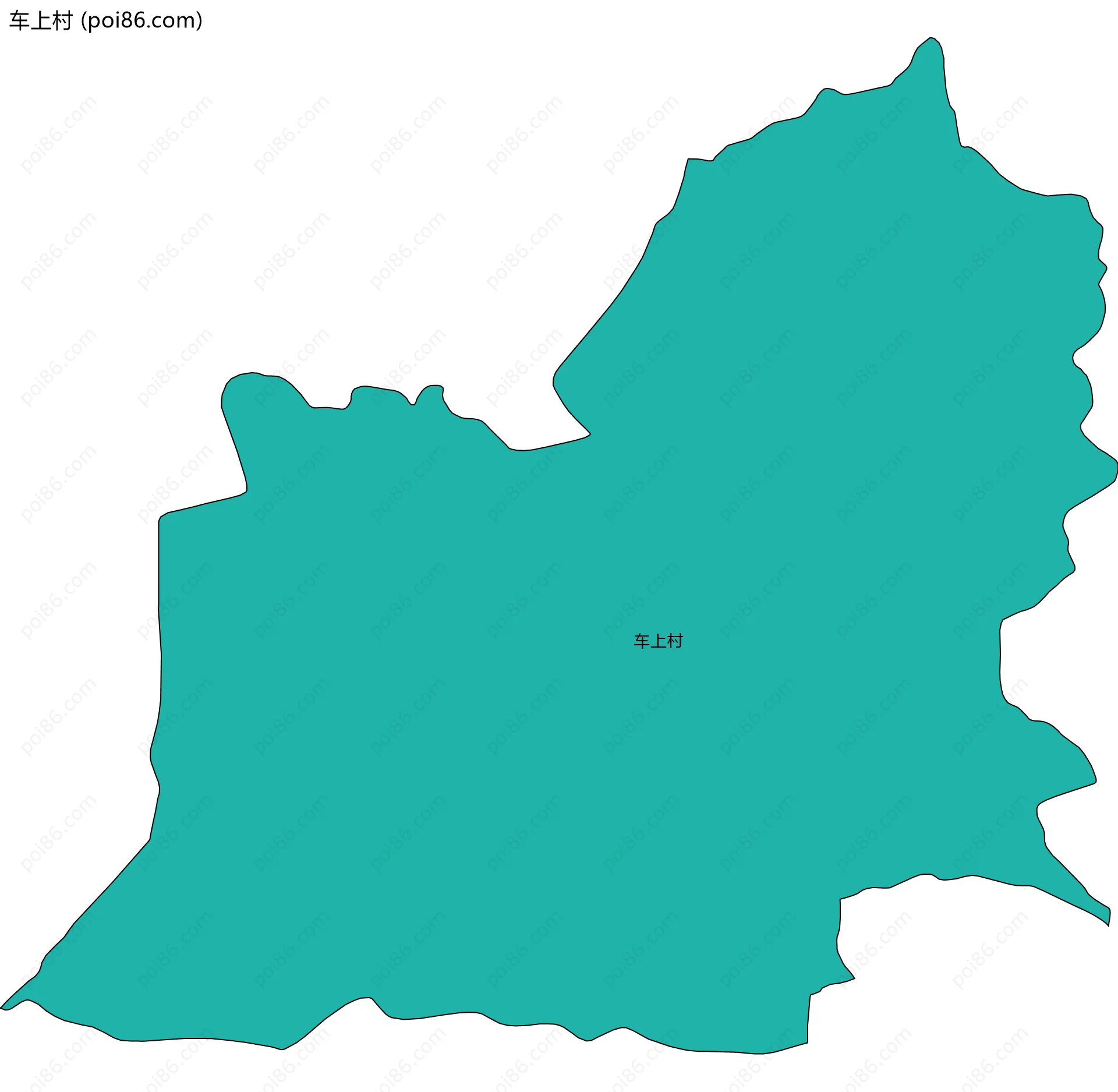 车上村边界地图