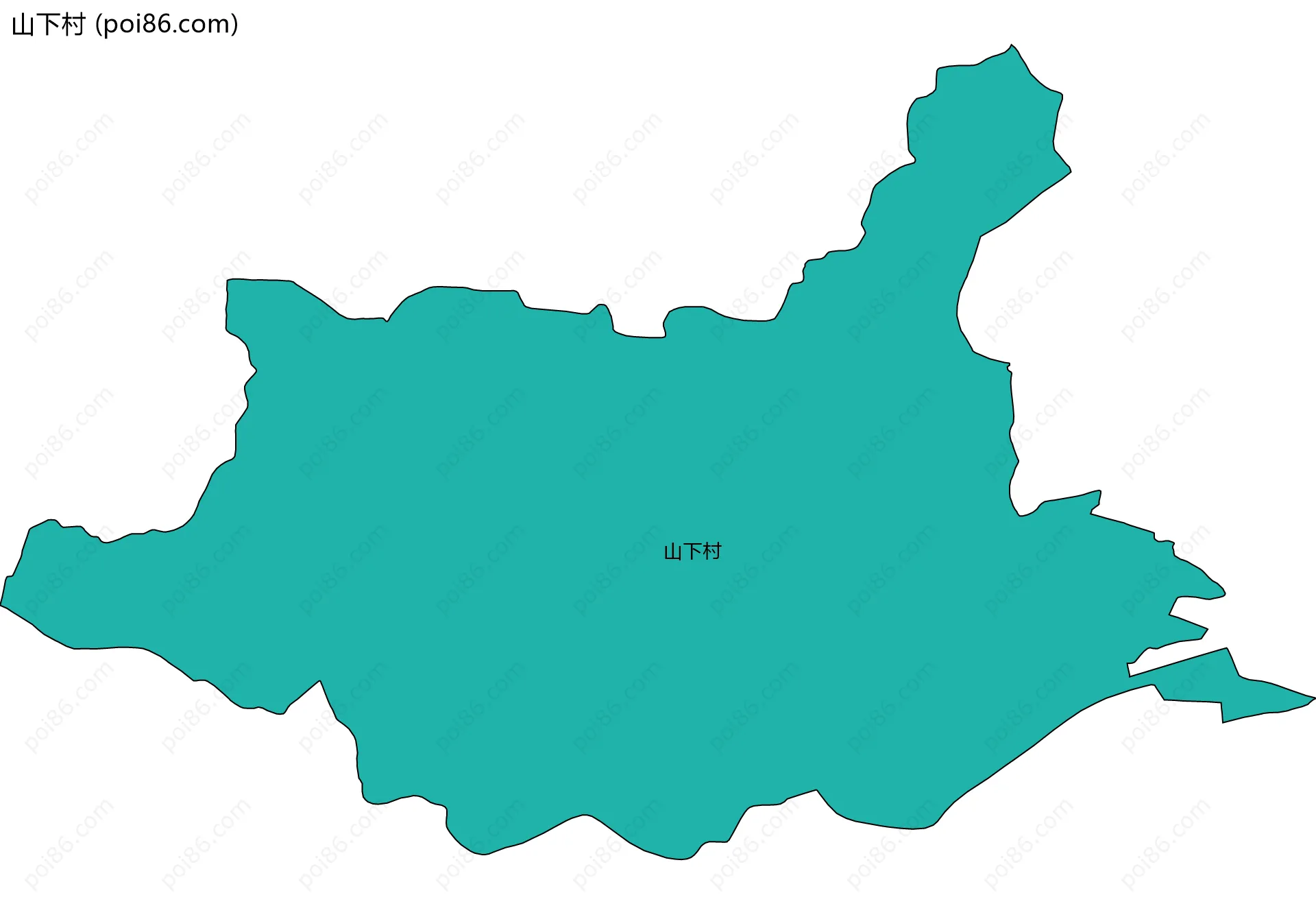 山下村边界地图