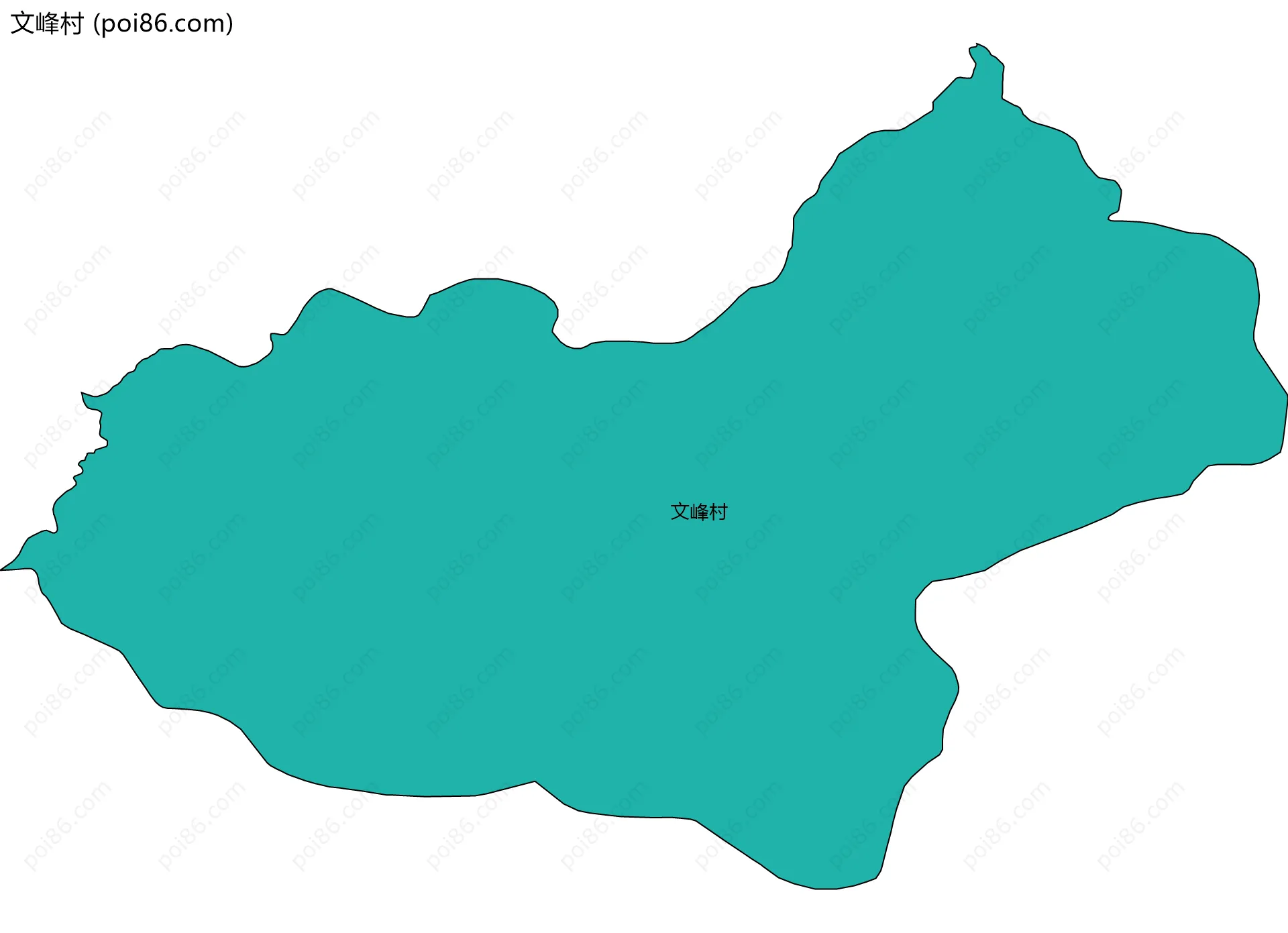 文峰村边界地图