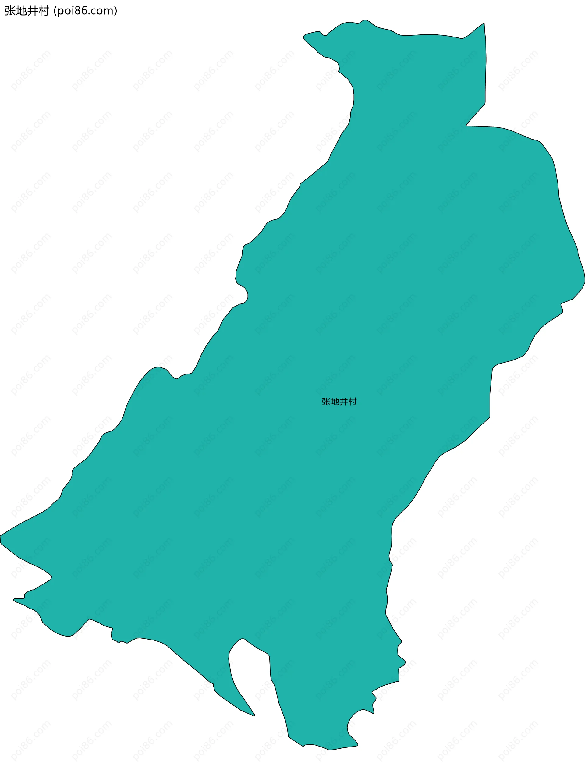 张地井村边界地图