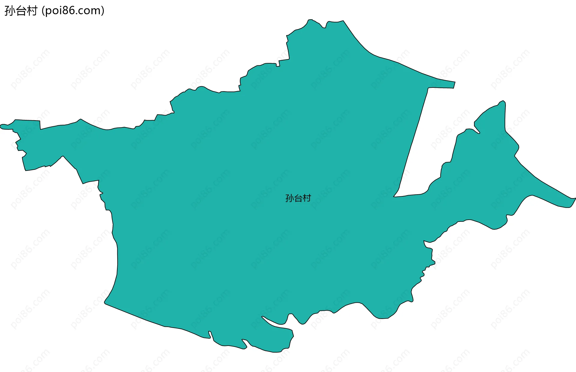孙台村边界地图