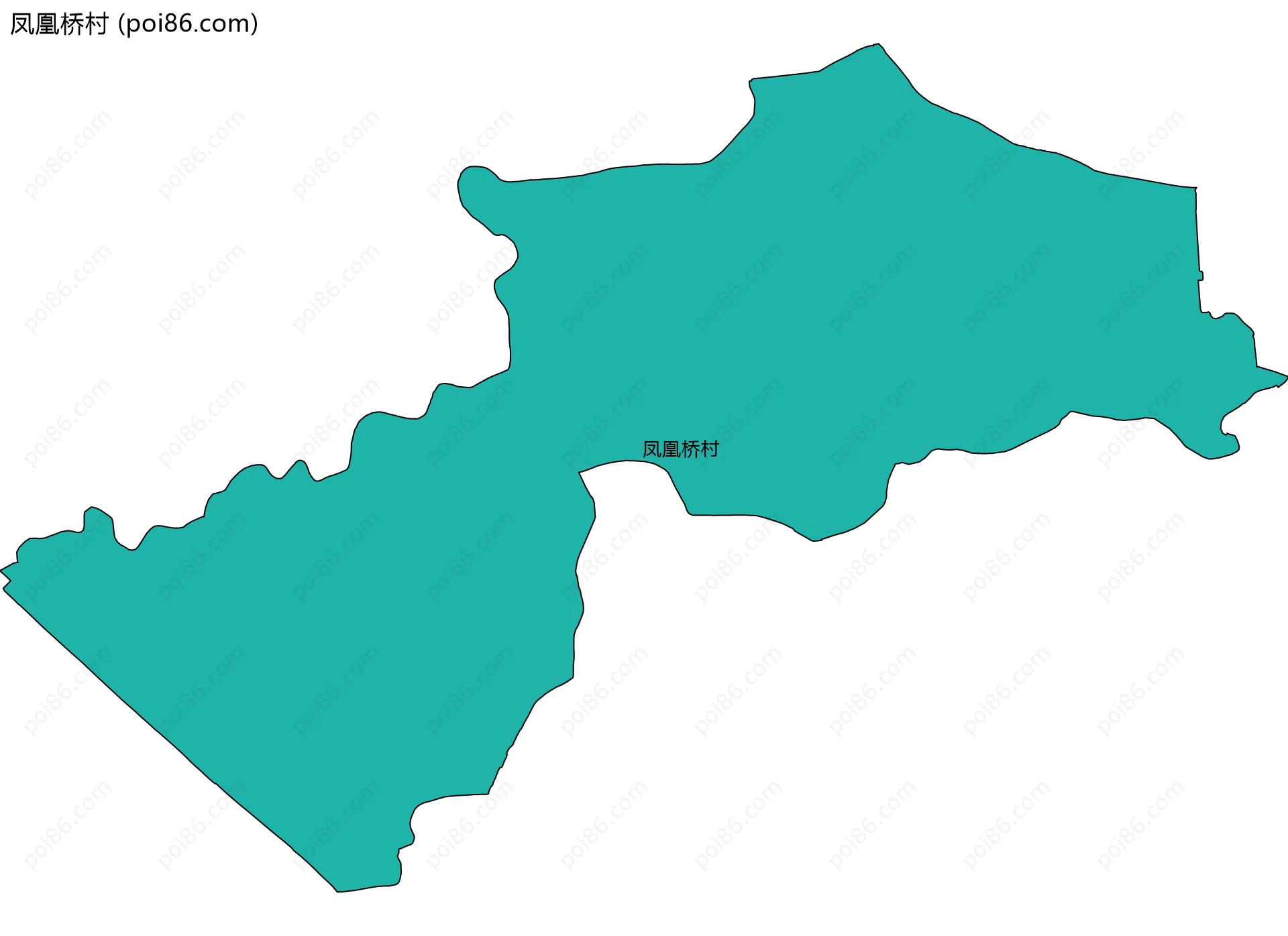 凤凰桥村边界地图