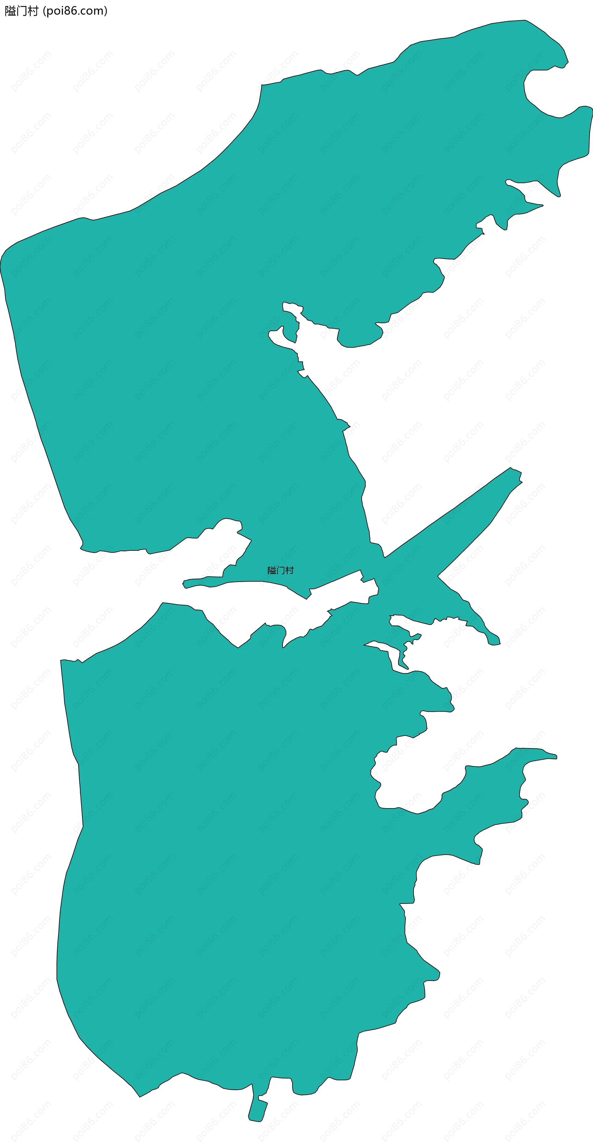 隘门村边界地图