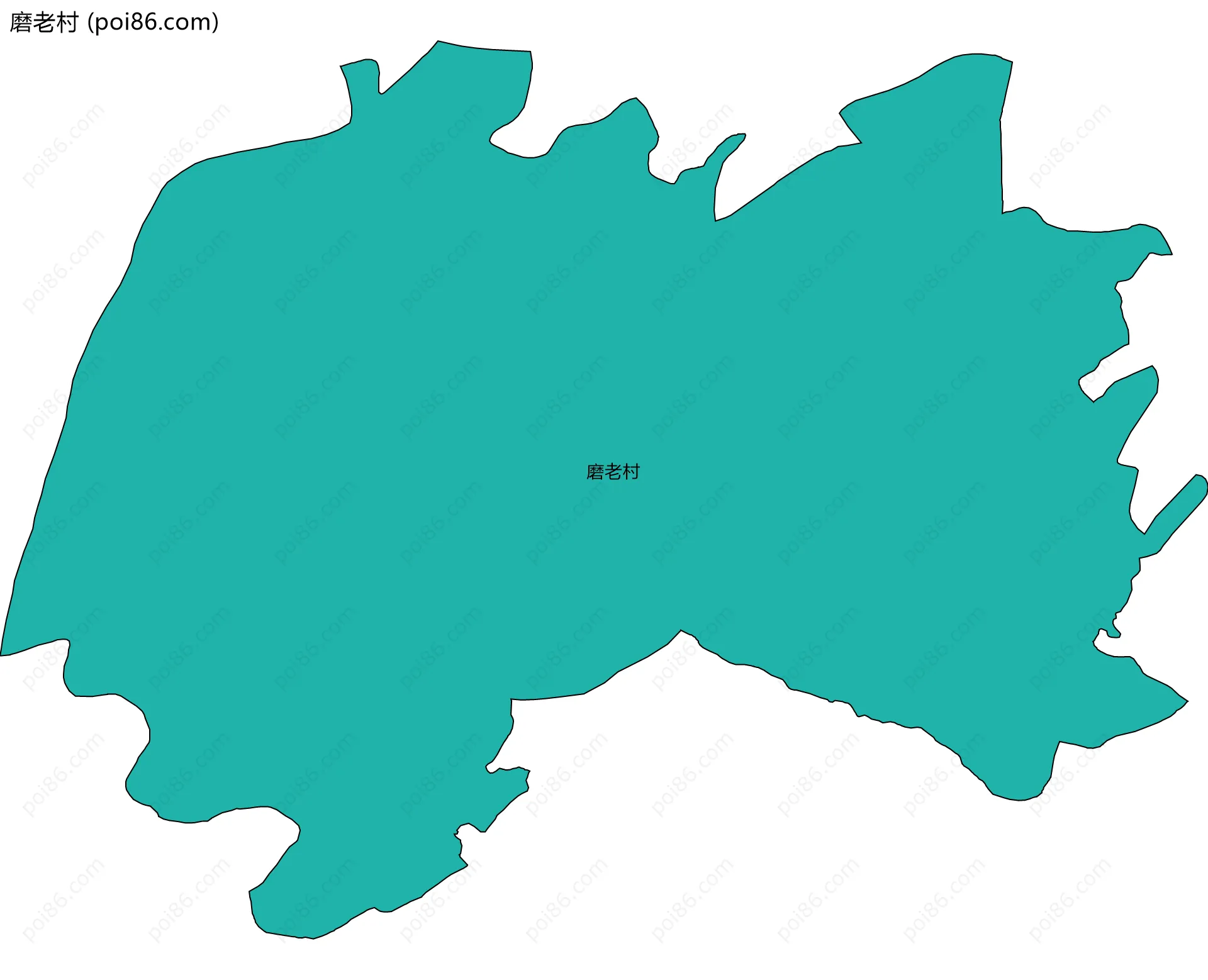 磨老村边界地图