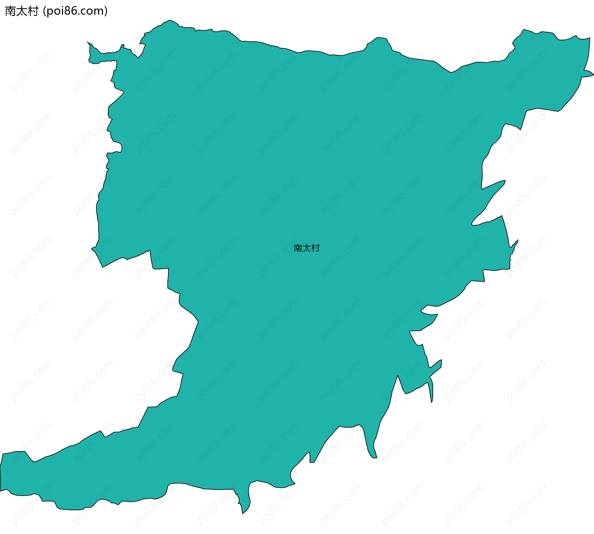 南太村边界地图