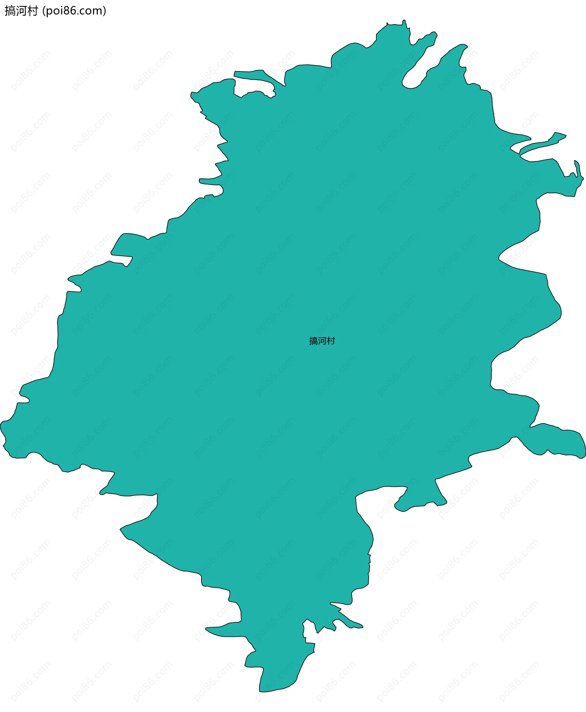 搞河村边界地图