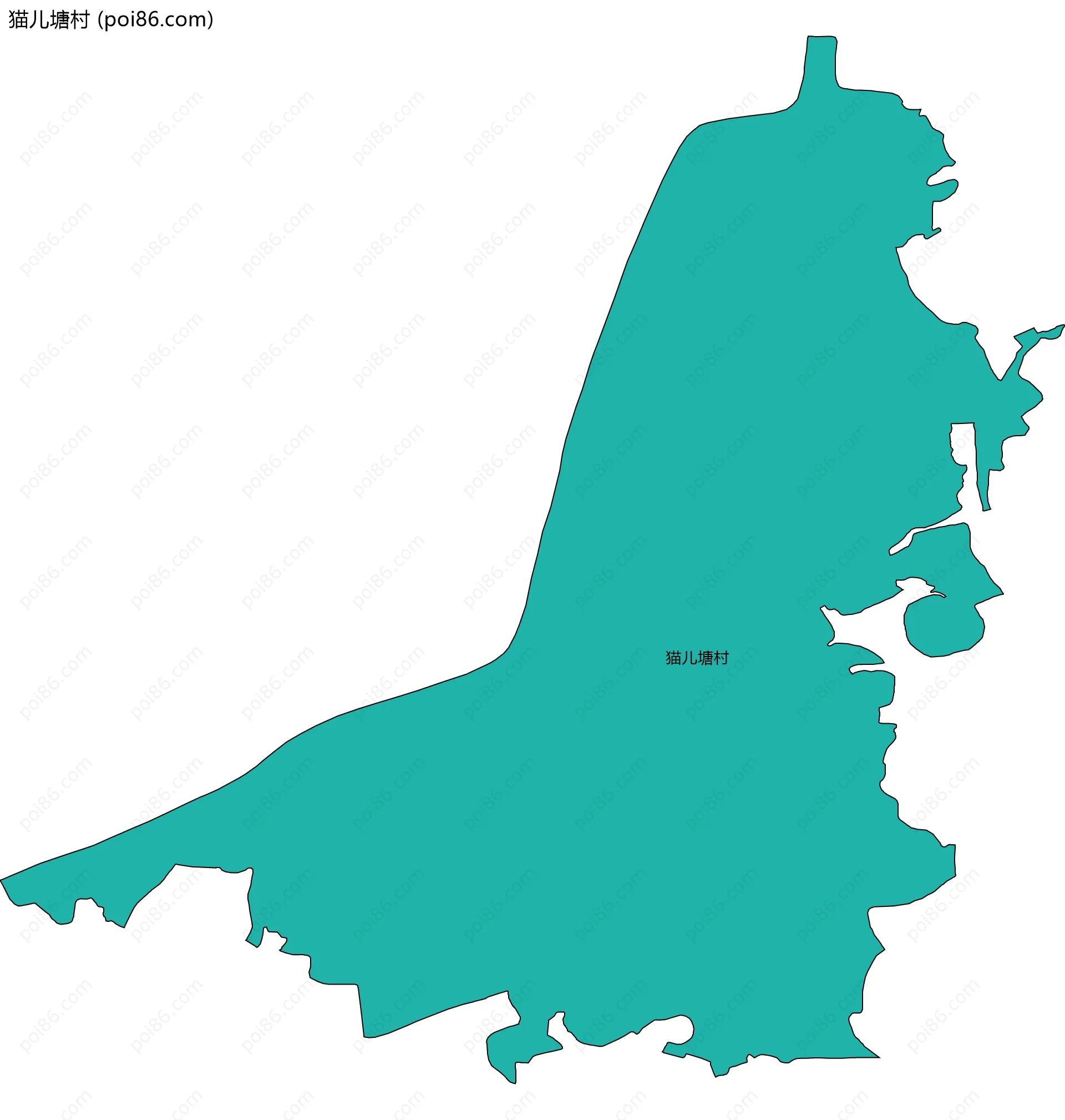 猫儿塘村边界地图