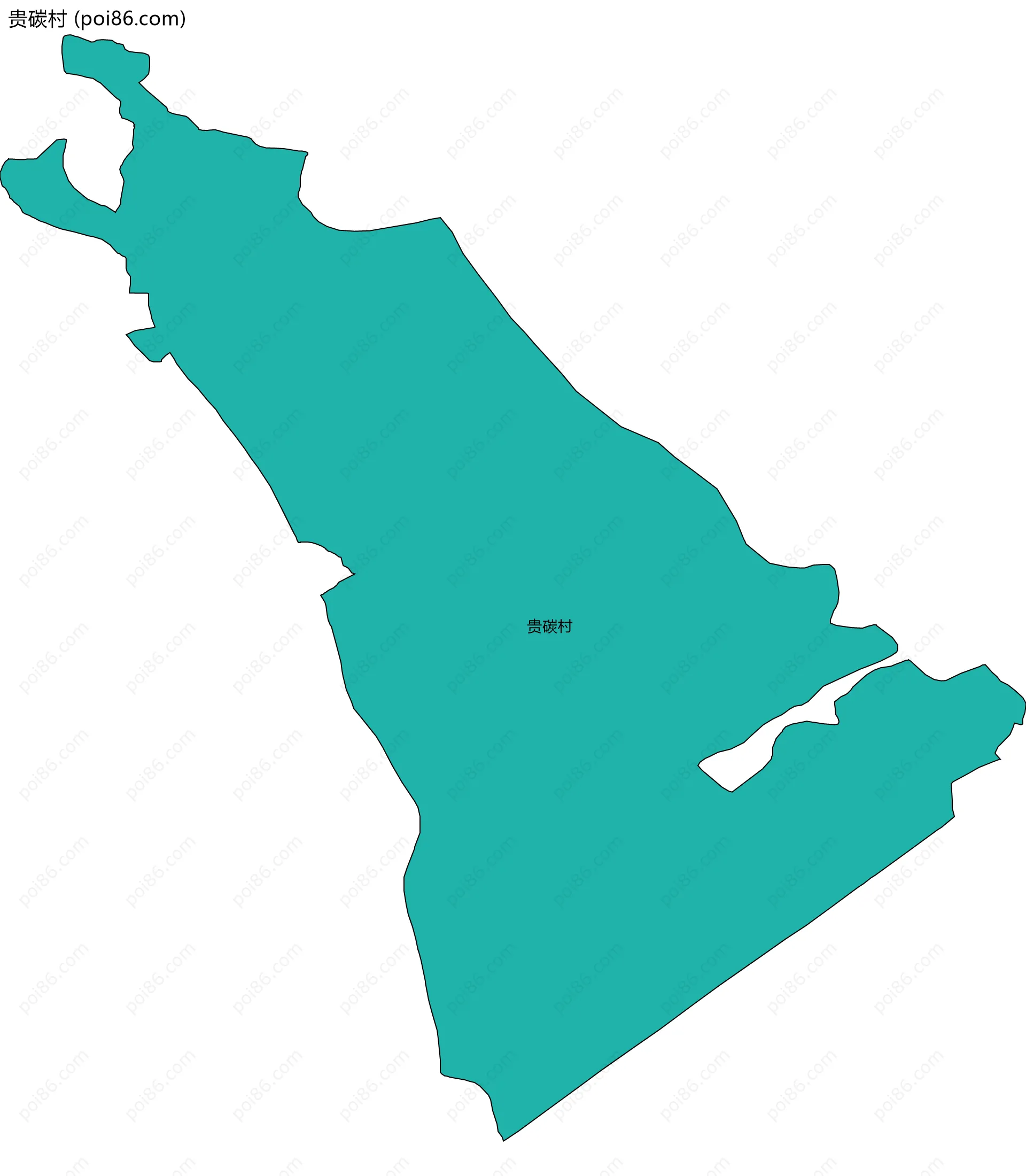 贵碳村边界地图