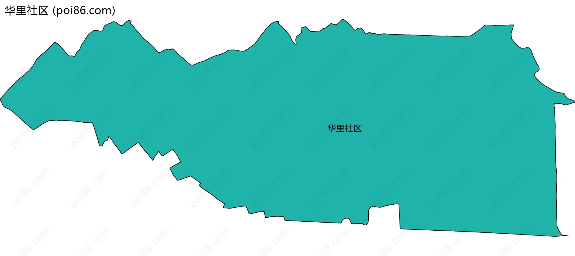 华里社区边界地图