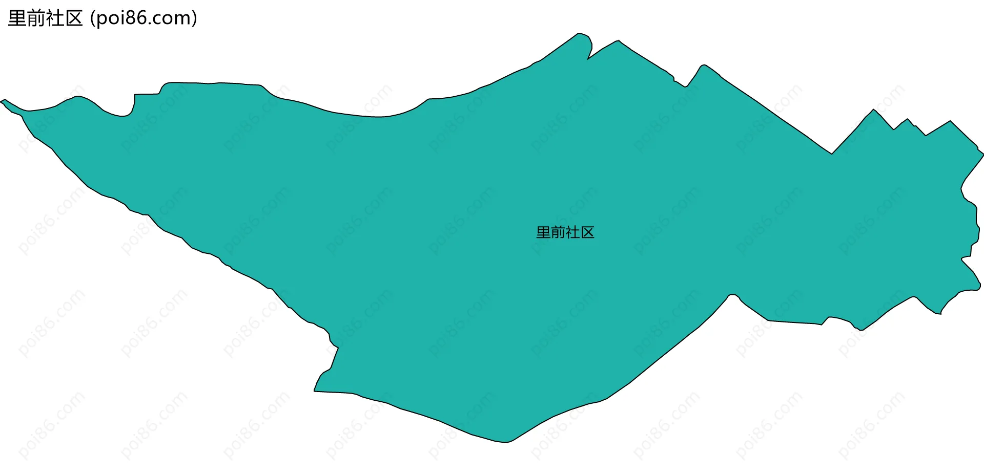 里前社区边界地图