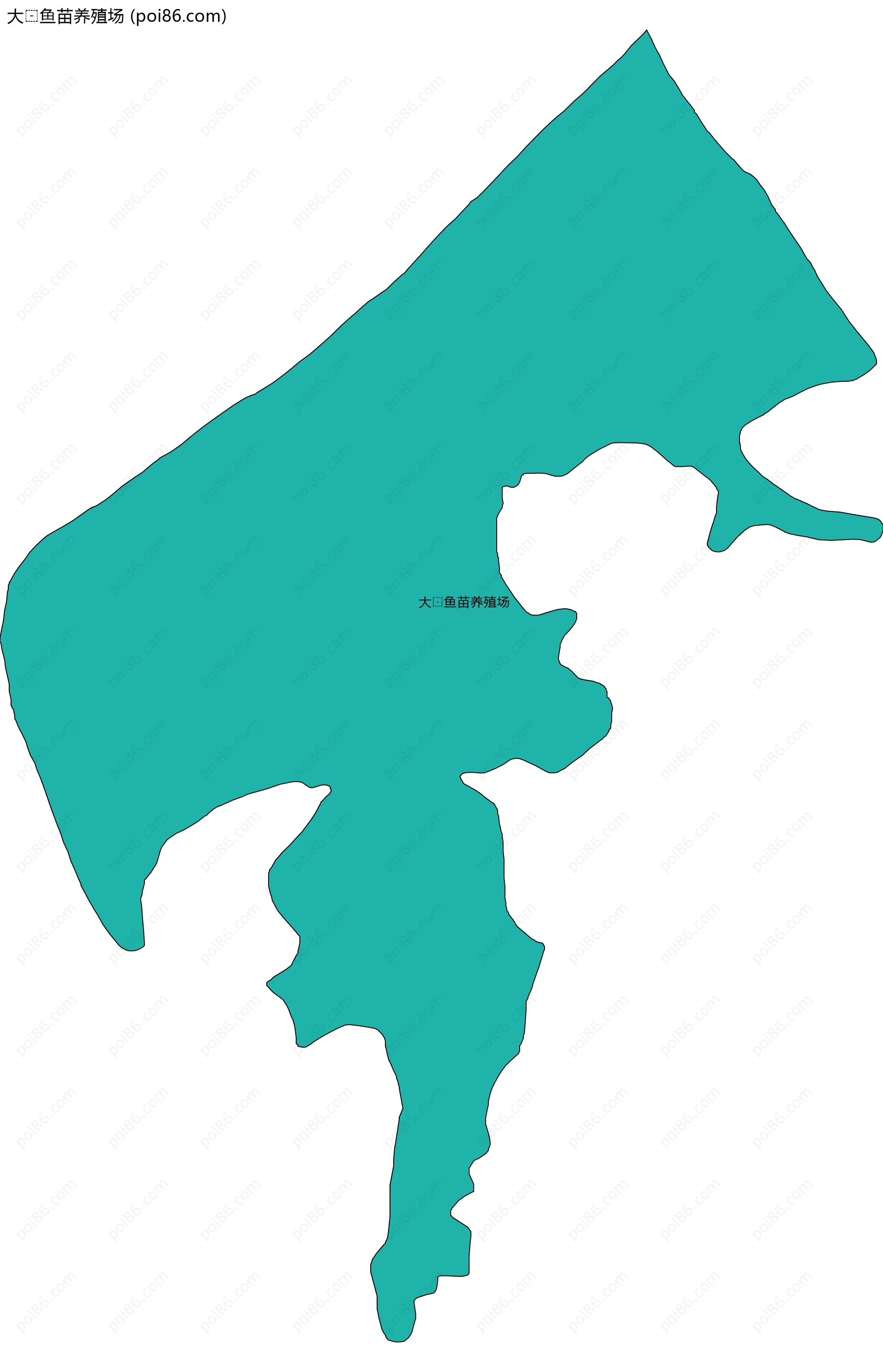 大鱼苗养殖场边界地图