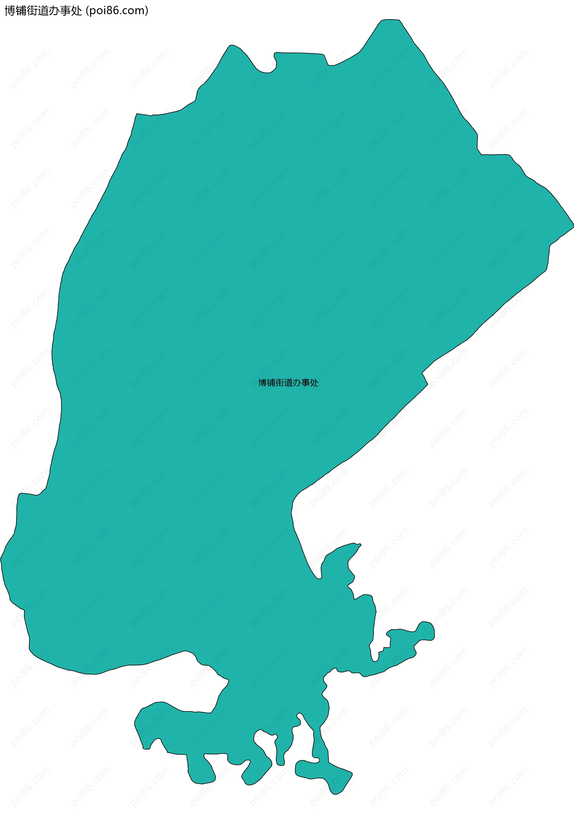 博铺街道办事处边界地图