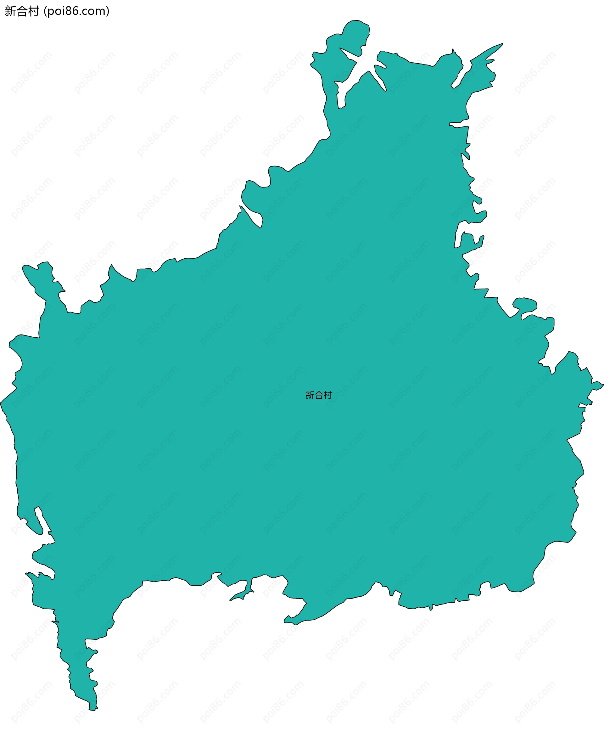 新合村边界地图