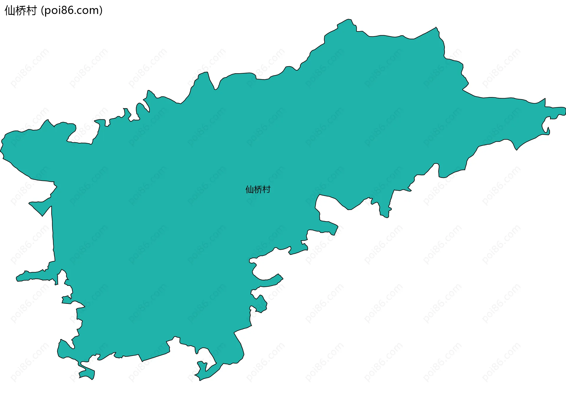 仙桥村边界地图