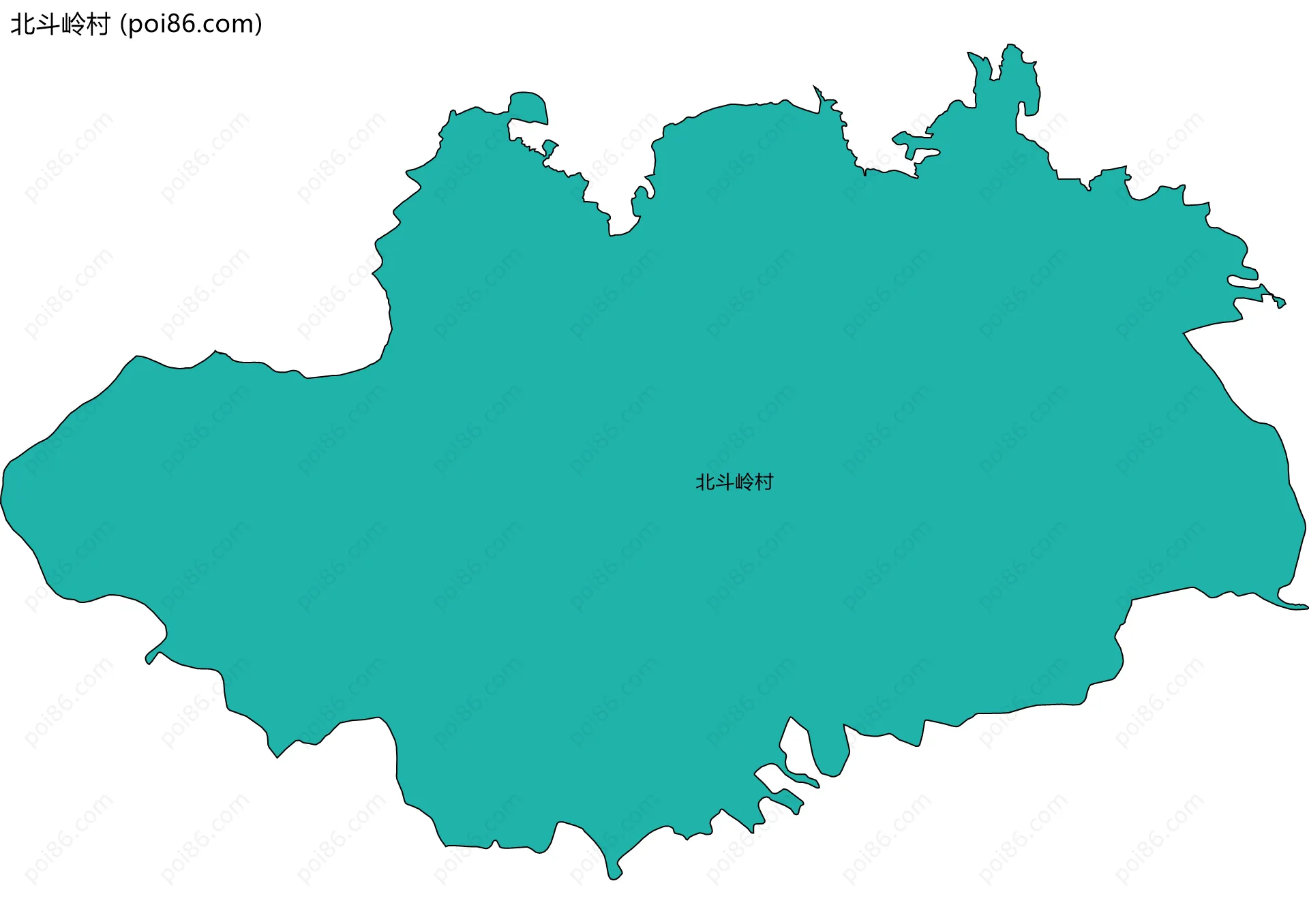北斗岭村边界地图