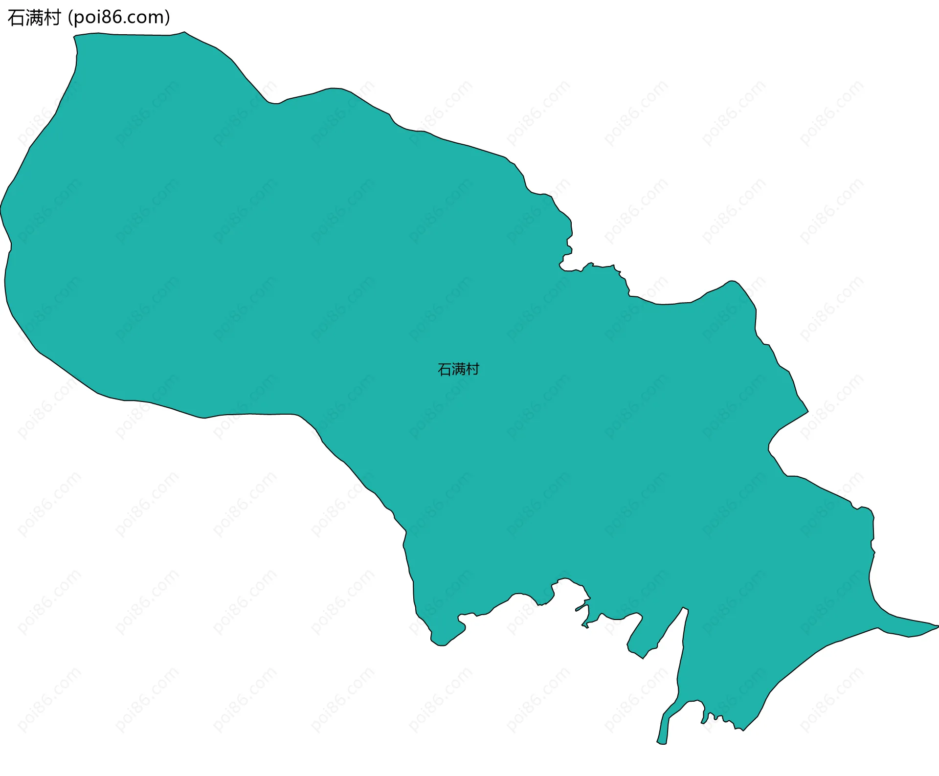 石满村边界地图