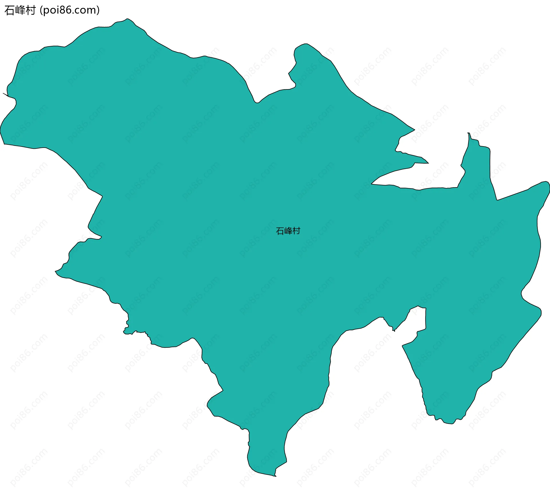 石峰村边界地图