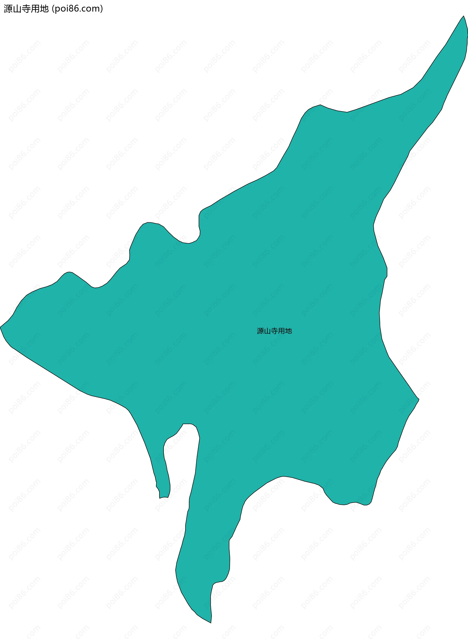 源山寺用地边界地图