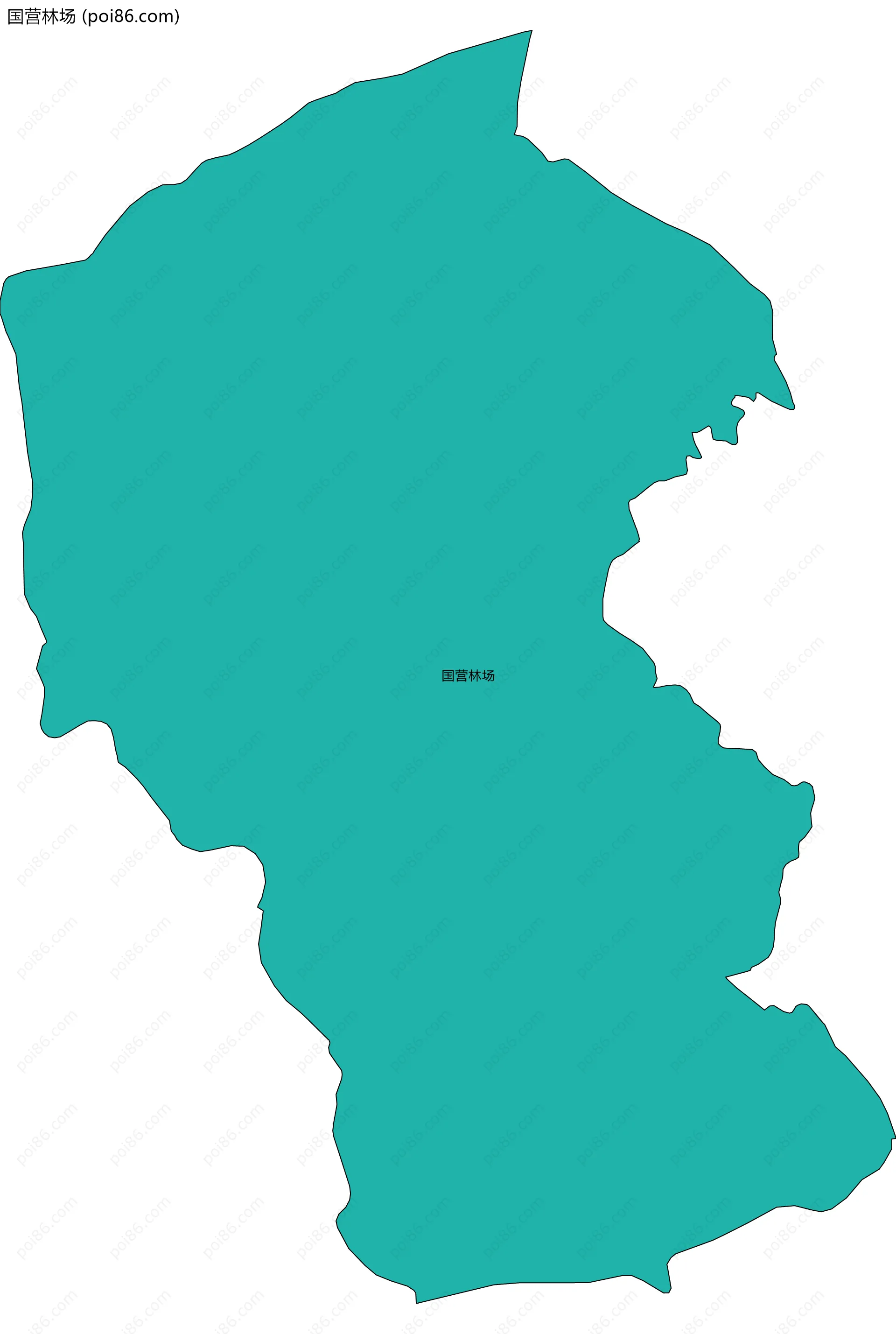 国营林场边界地图