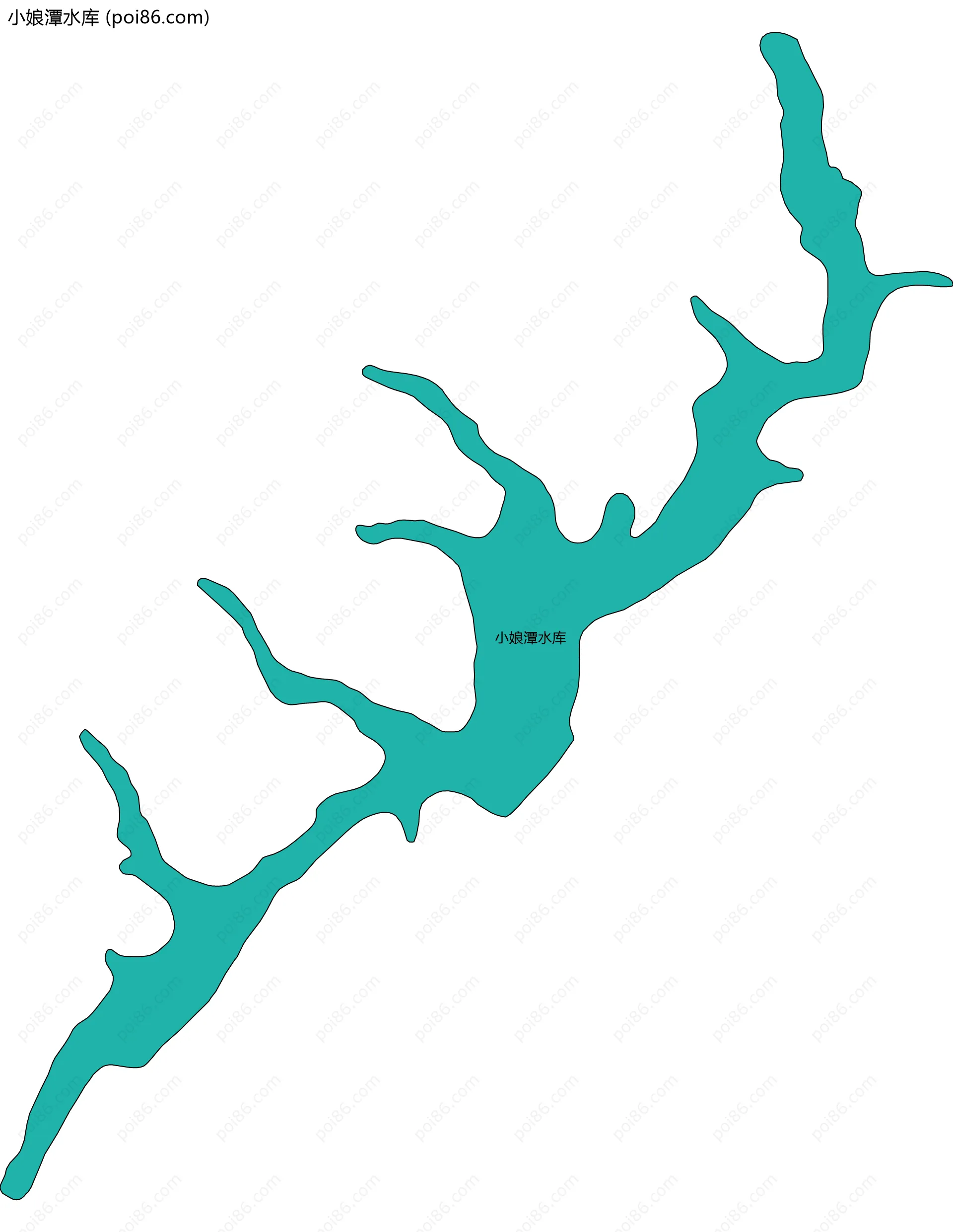 小娘潭水库边界地图