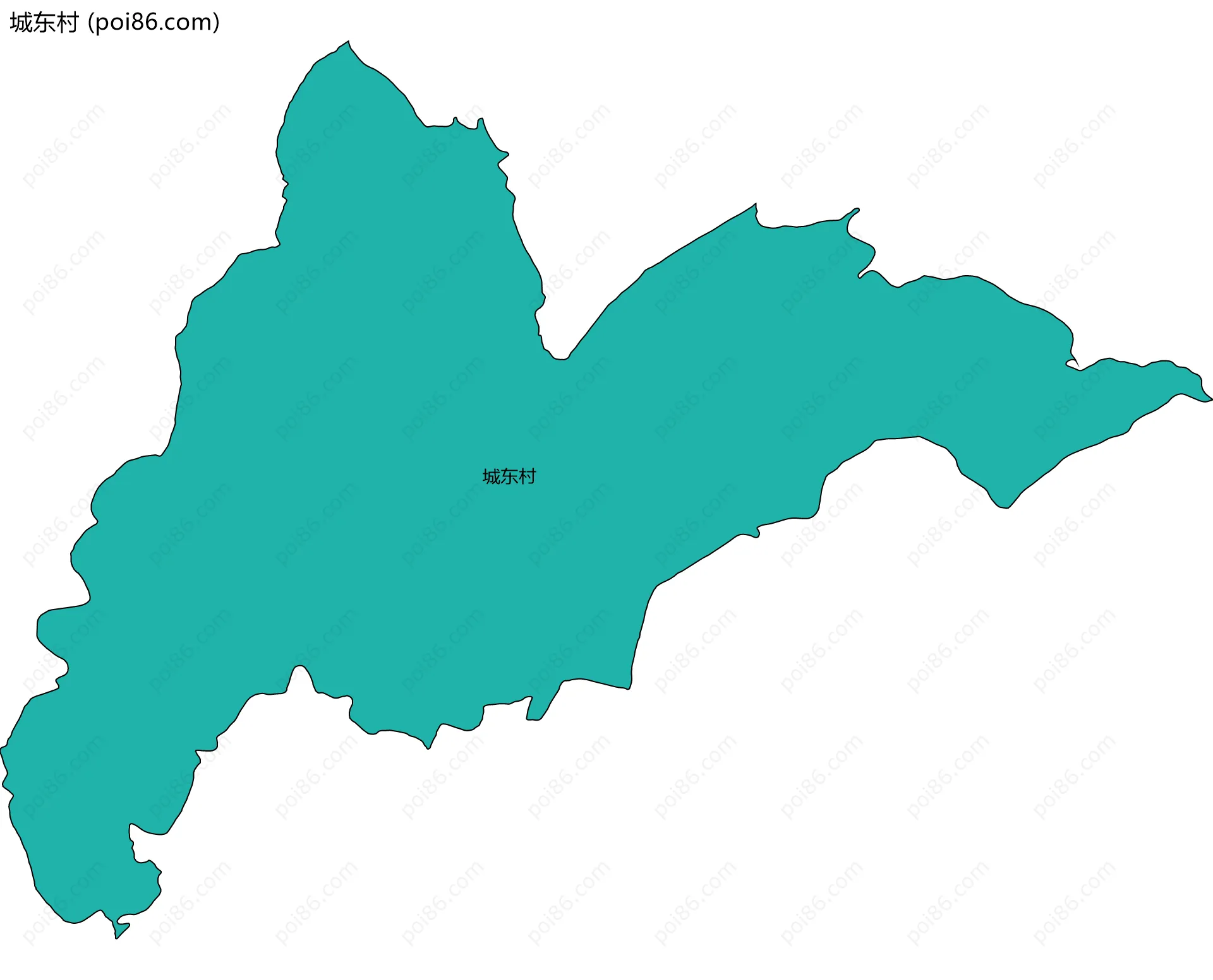 城东村边界地图