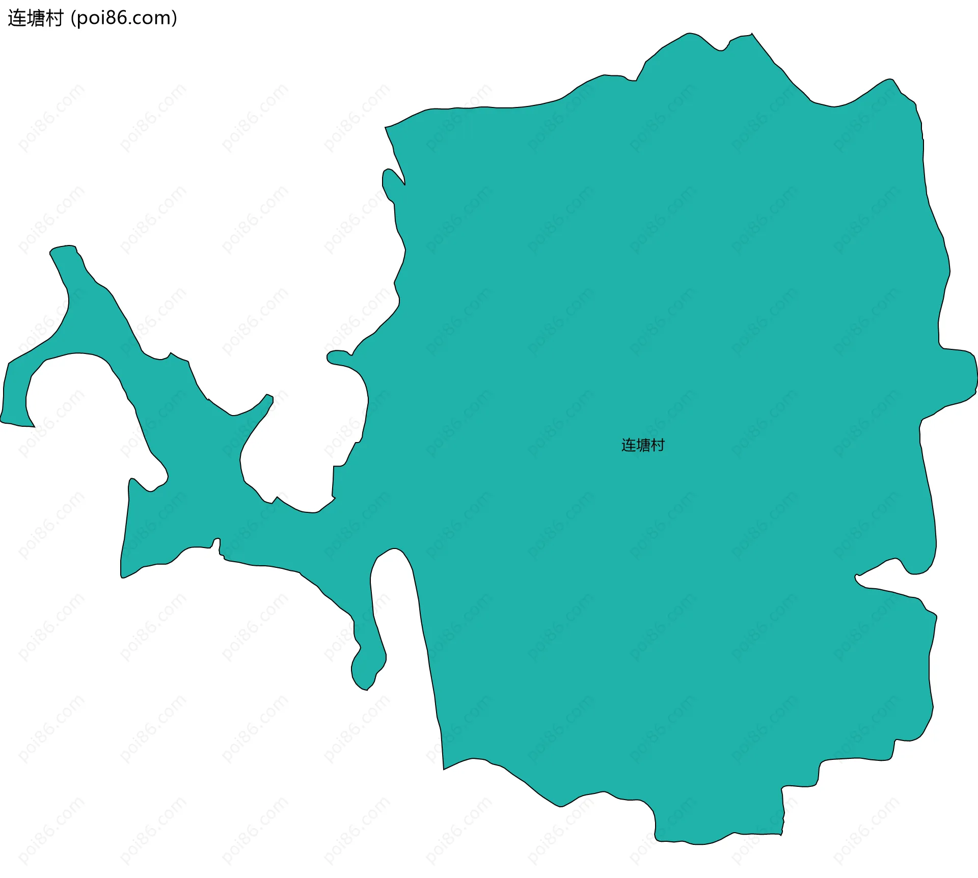 连塘村边界地图