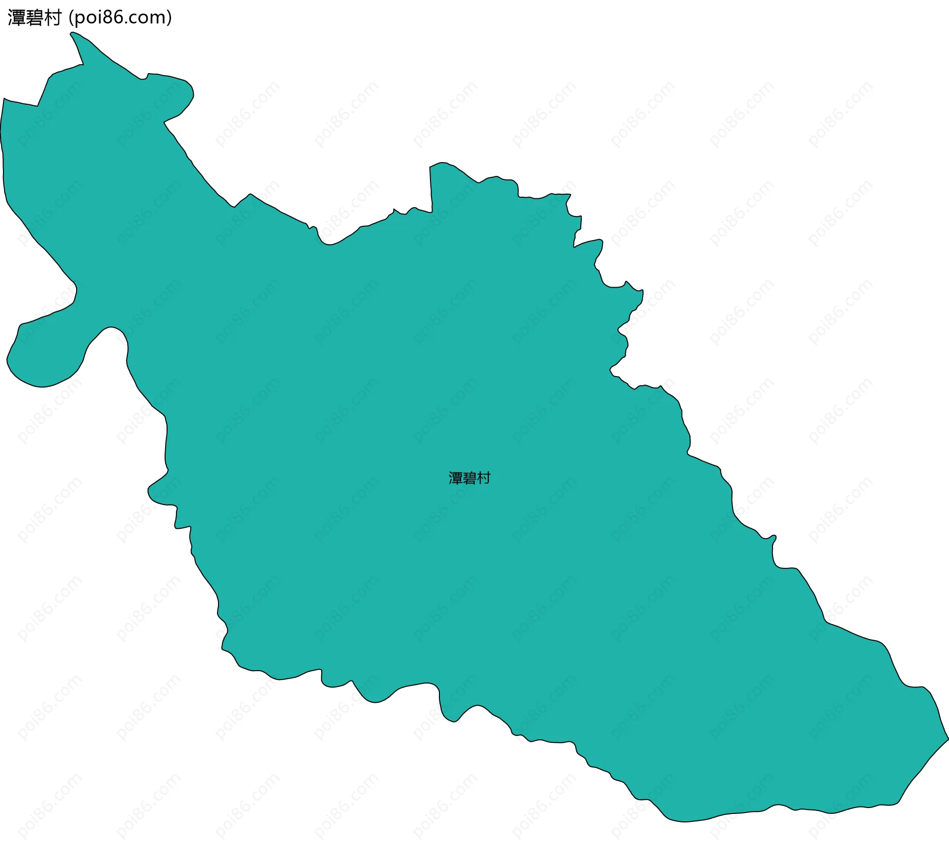潭碧村边界地图