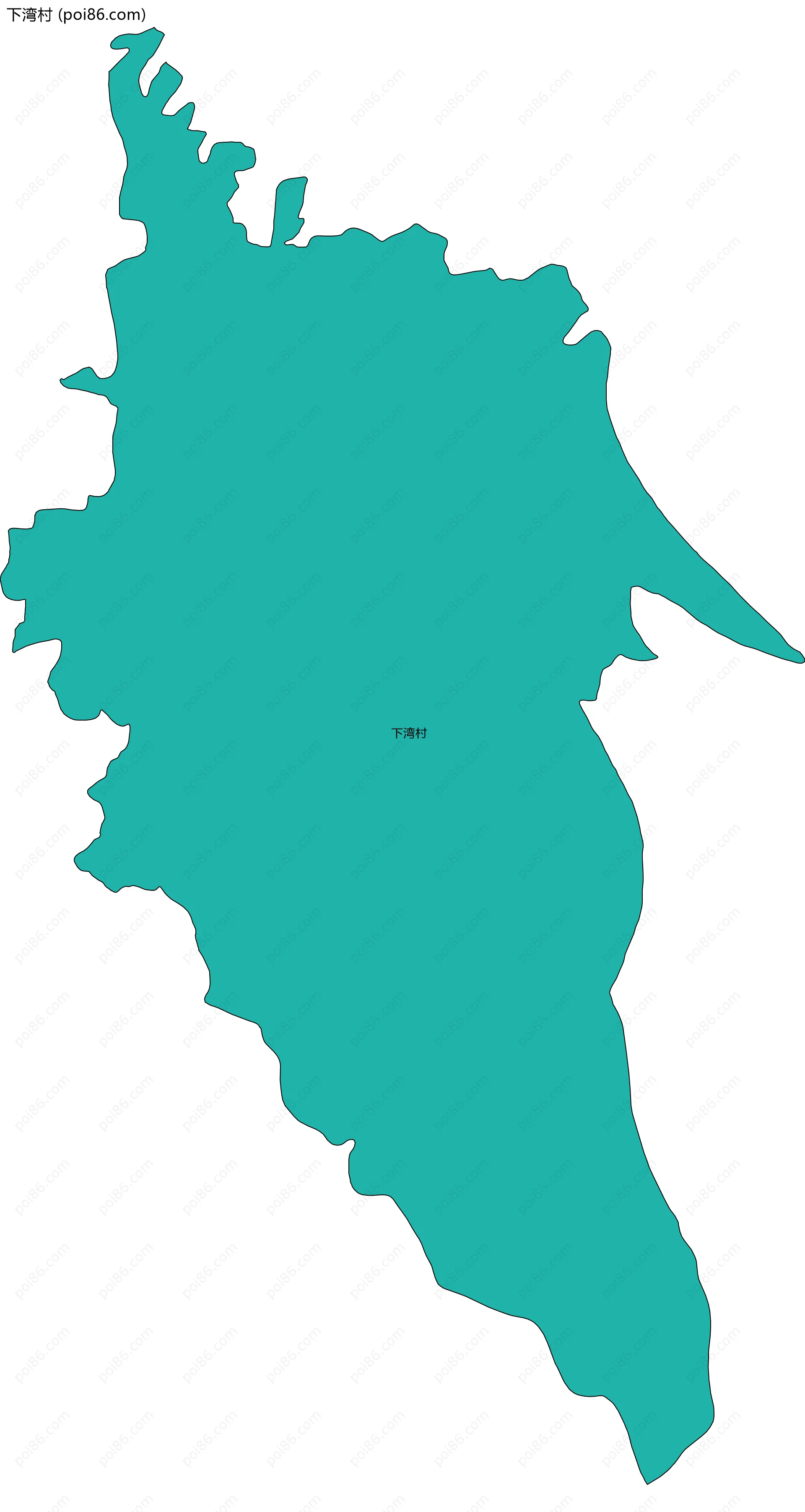 下湾村边界地图