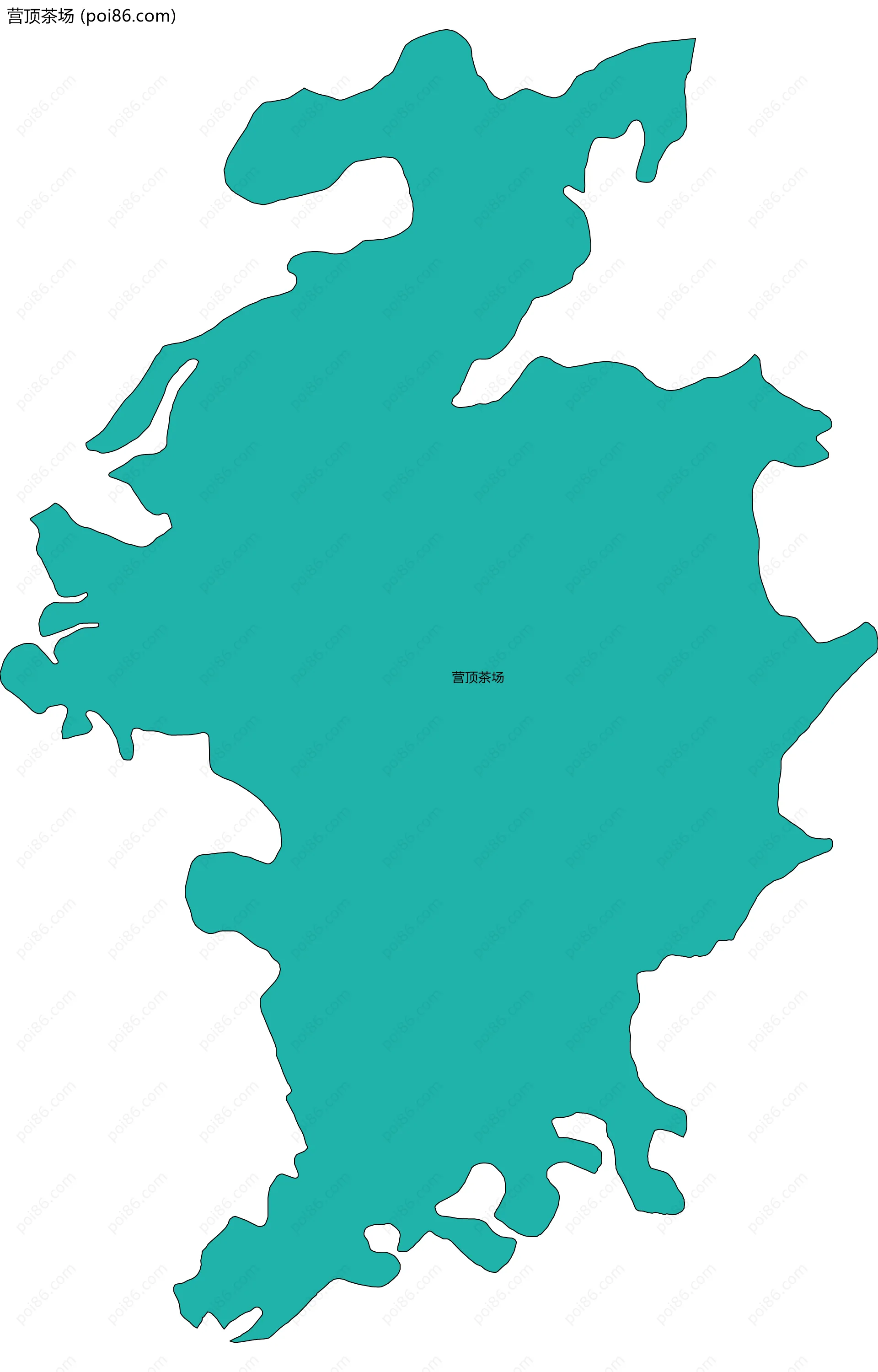 营顶茶场边界地图