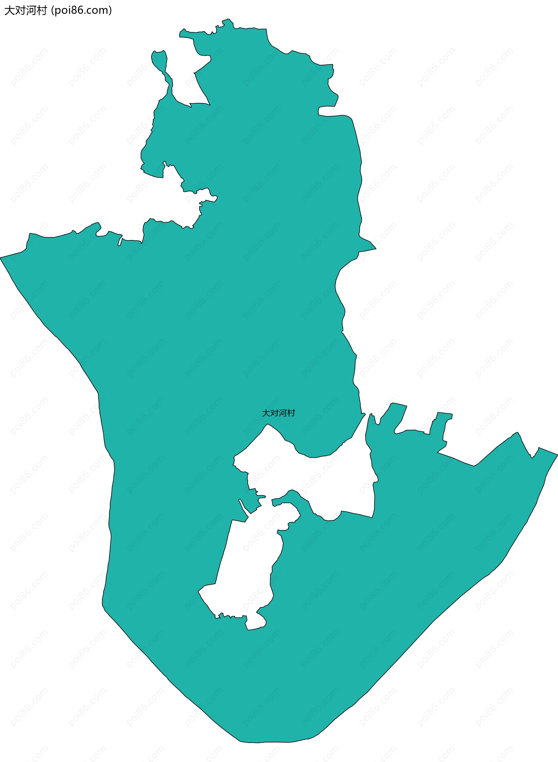 大对河村边界地图