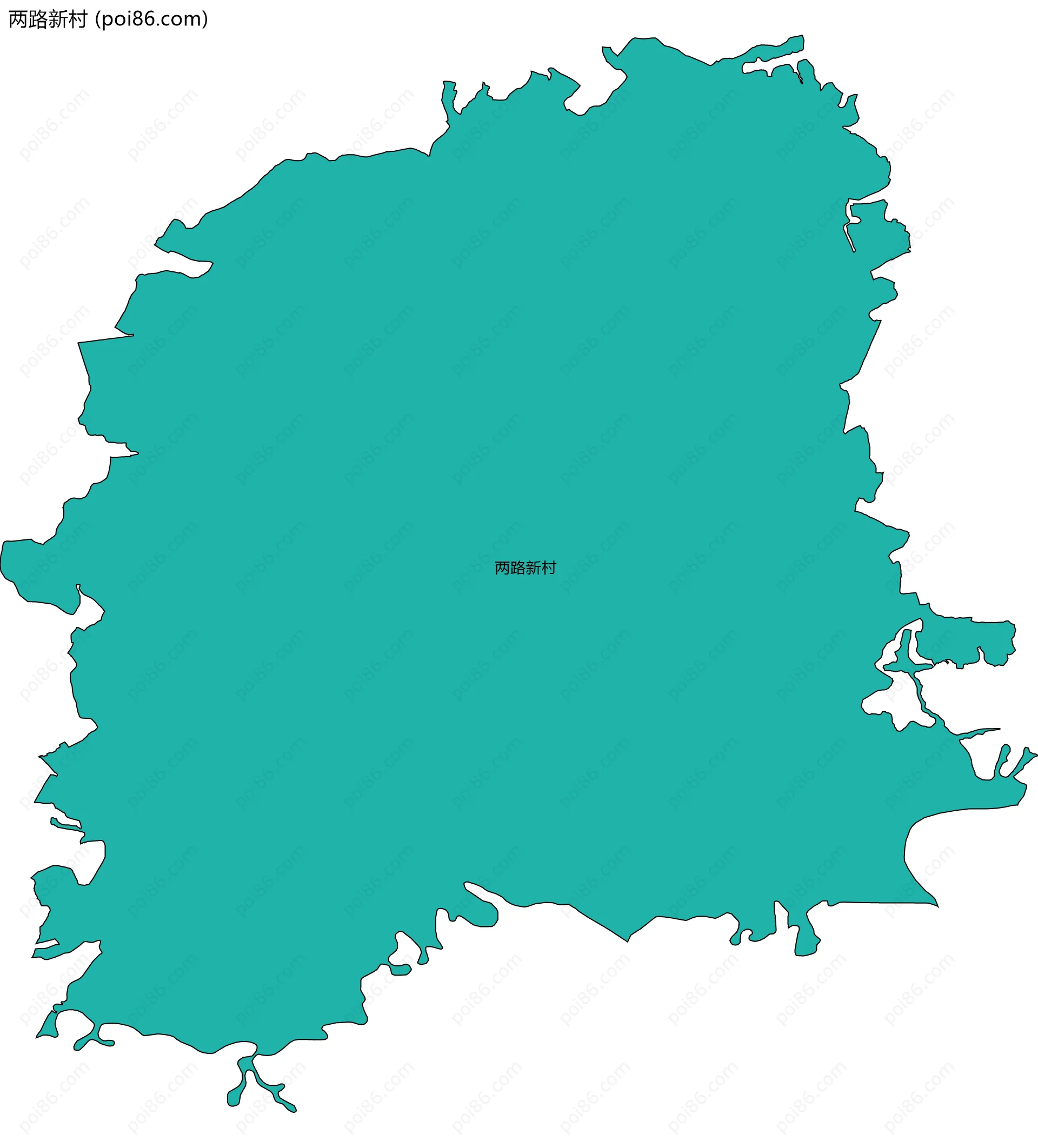 两路新村边界地图