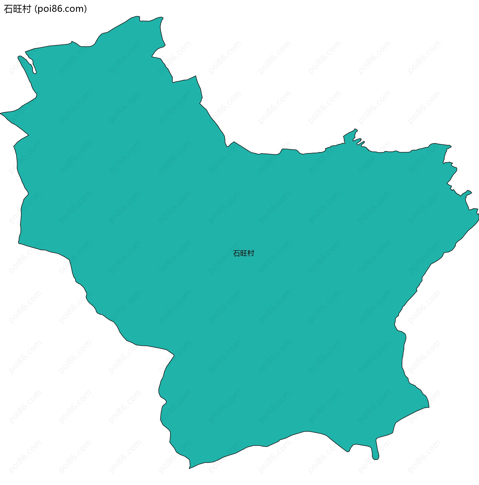 石旺村边界地图