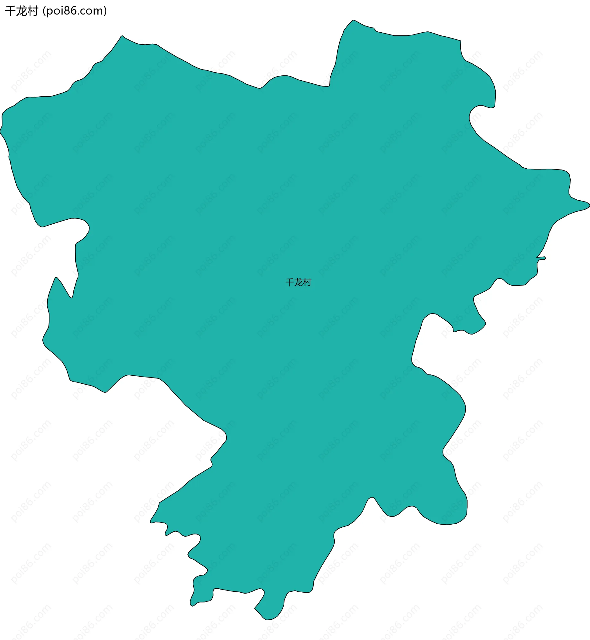 千龙村边界地图